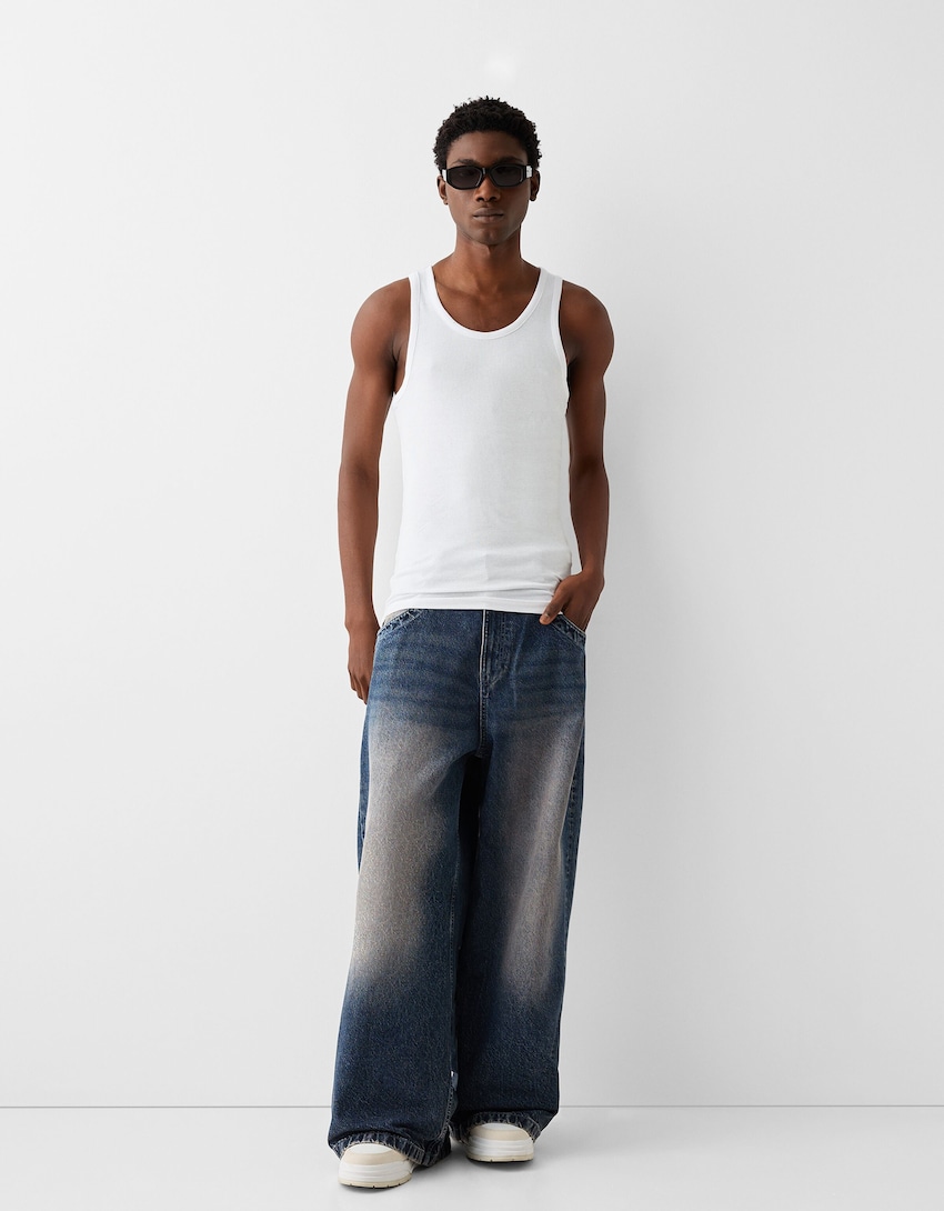 Mega baggy embroidered jeans - Jeans - Men