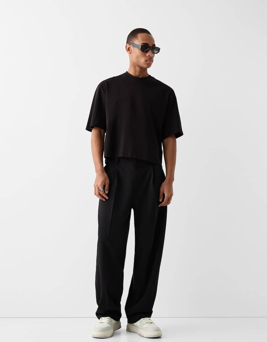 Pantalon baggy tailoring-Noir-0