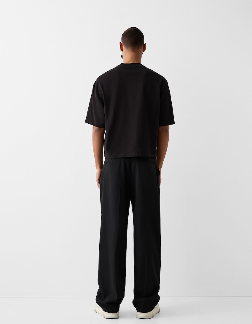 Tailored baggy trousers - Men | Bershka