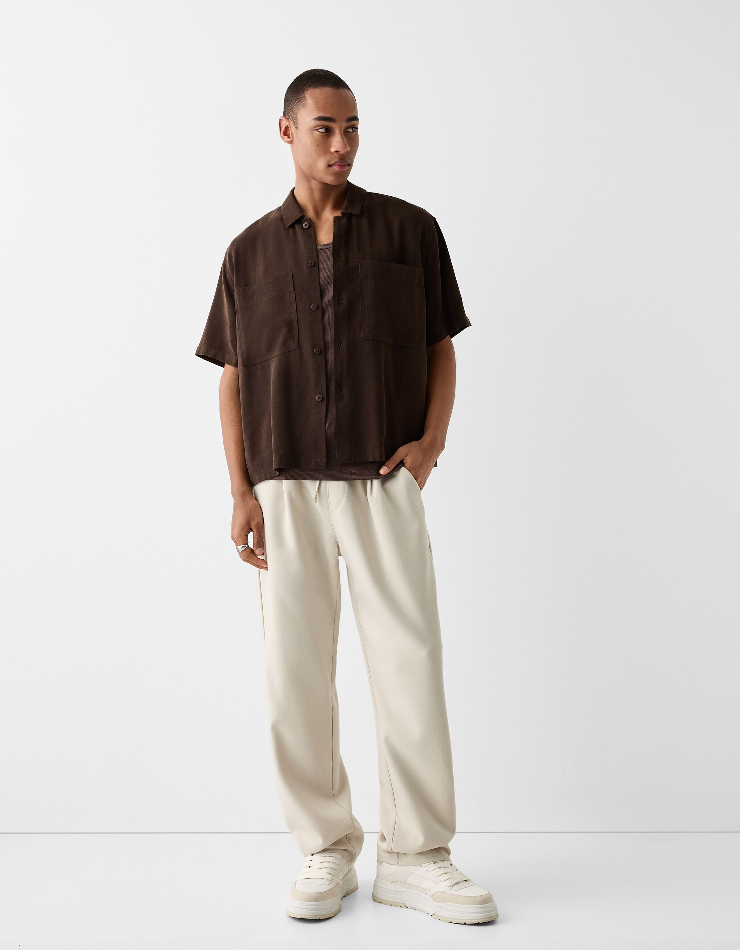 Pantaloni catarifrangenti uomo on sale bershka