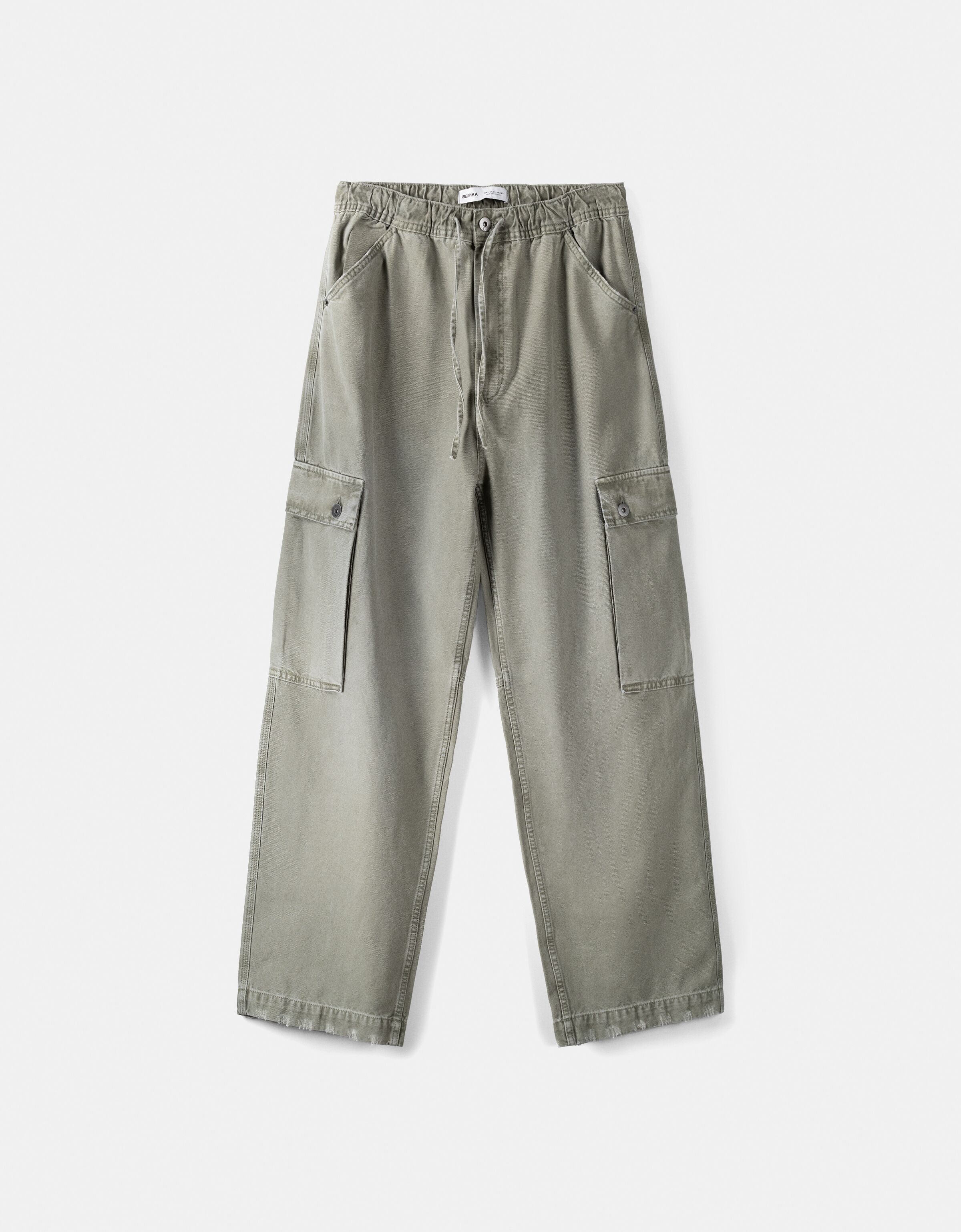 Farah hawtin cargo tapered cropped trousers in khaki | ASOS