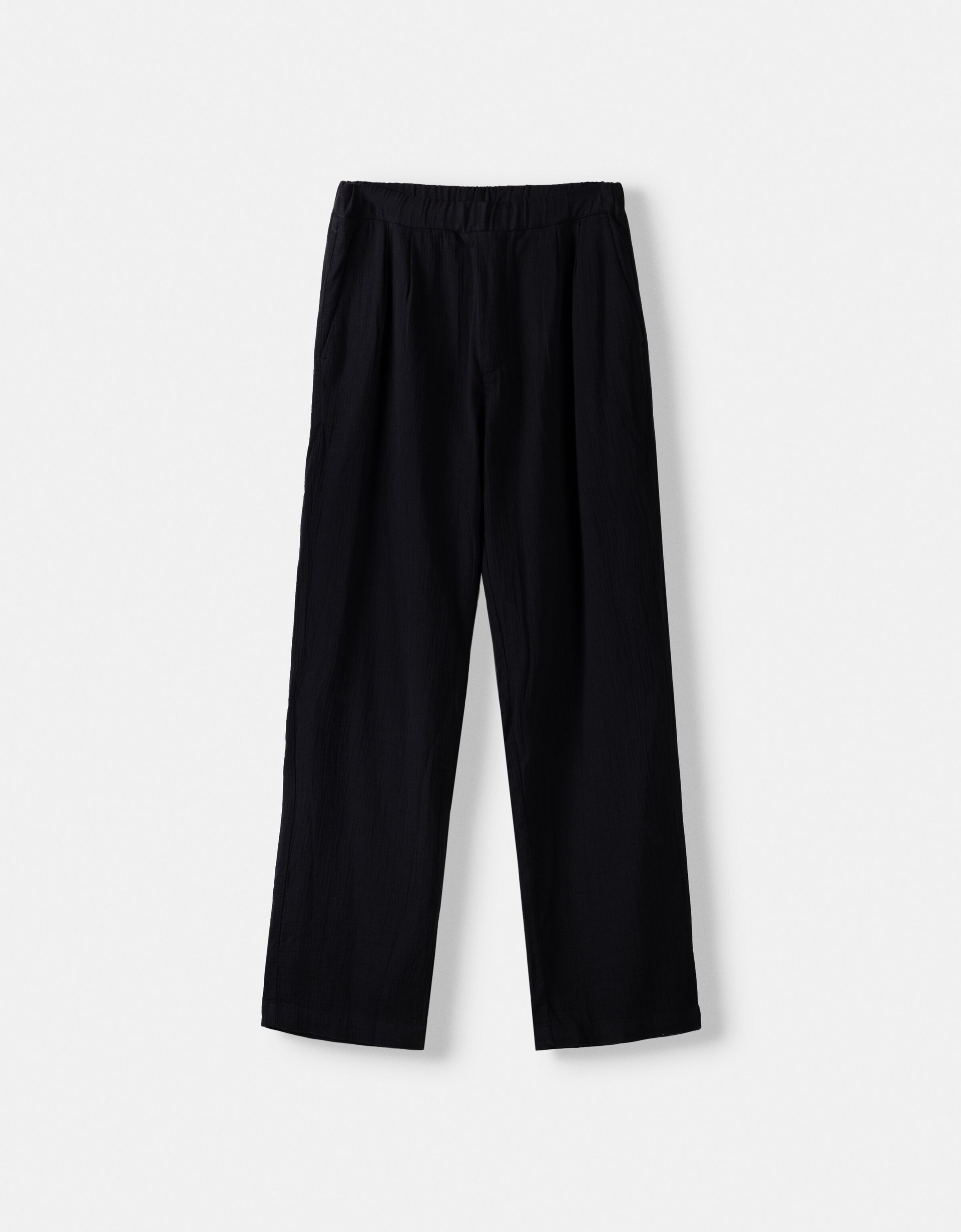 Rustikale Wide-Leg-Hose mit Textur - Herren | Bershka