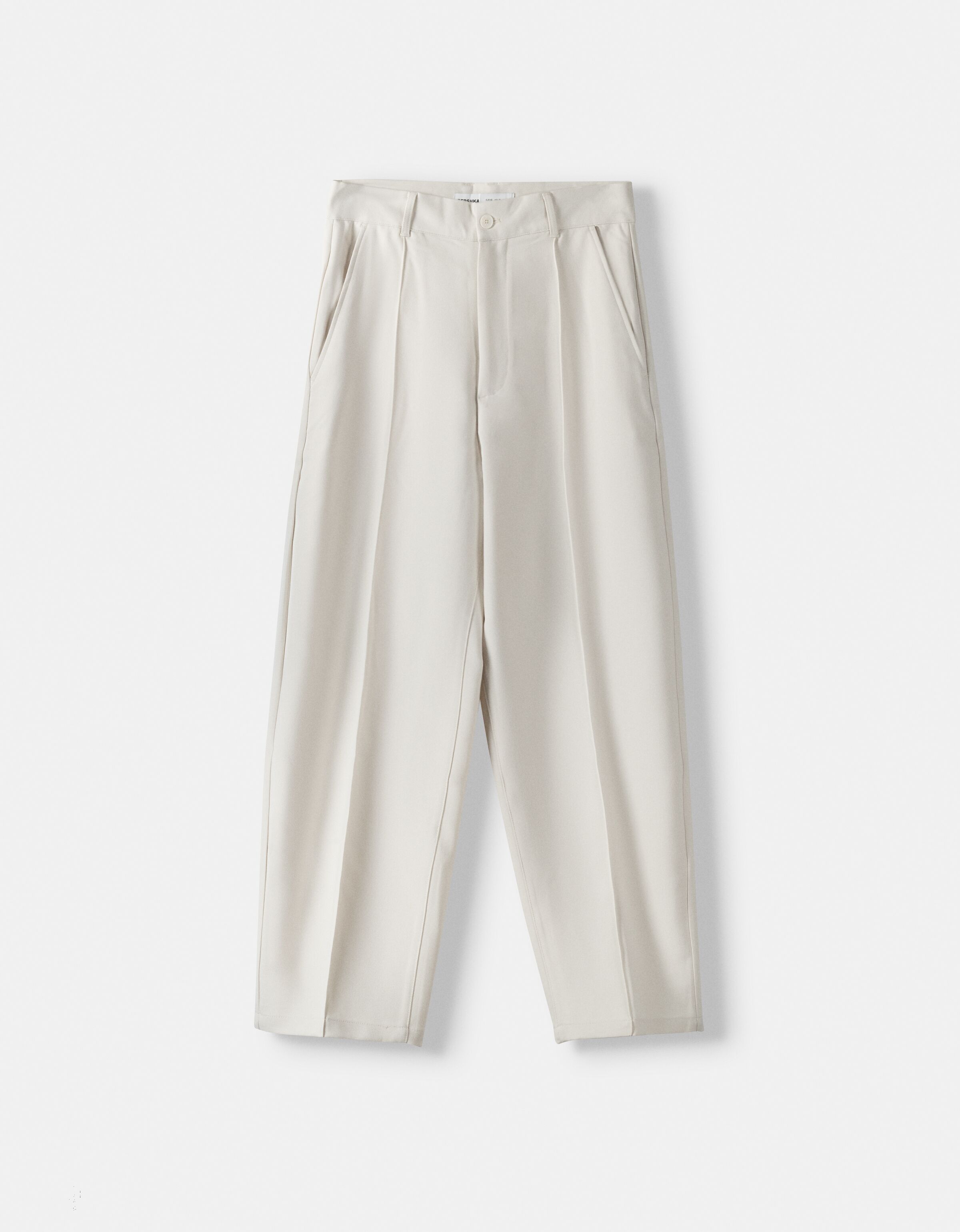 Pantalones blancos con discount rayas negras bershka