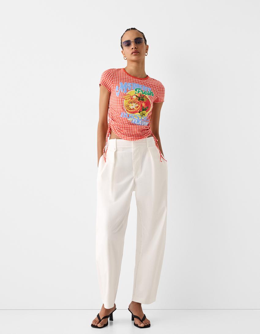 Pantalon à pinces tailoring-Écru-4