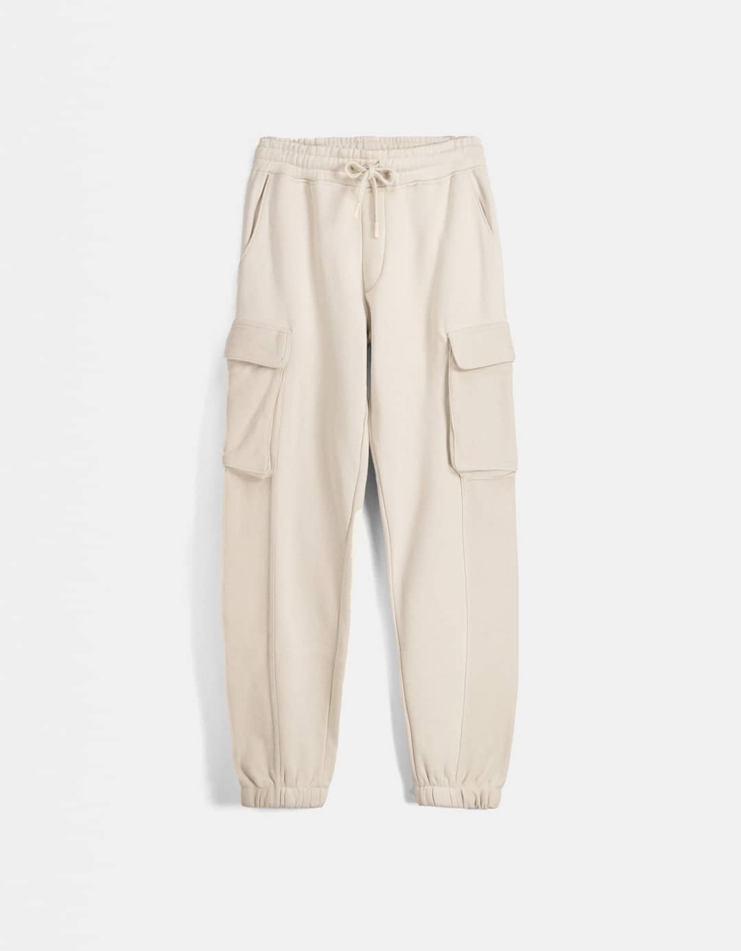 Plush cargo jogger trousers with detail