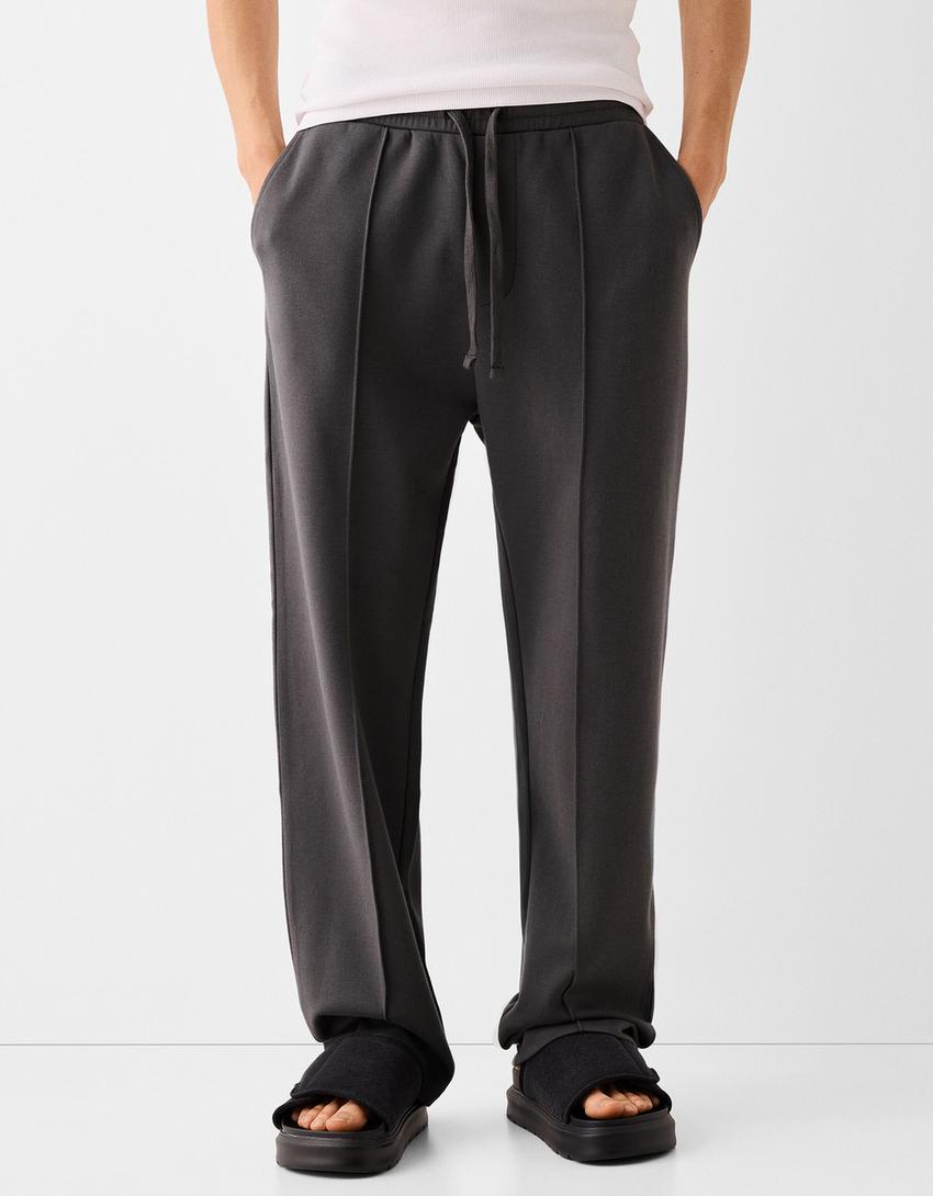 Wideleg interlock trousers Men Bershka
