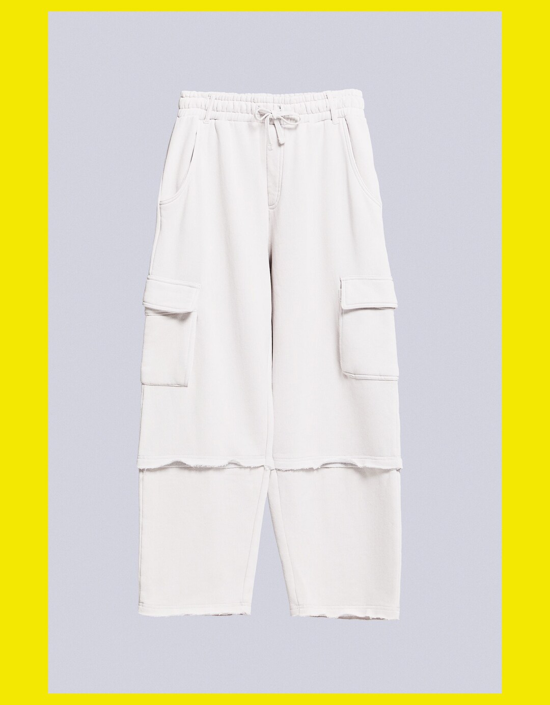 Cargo trousers with seam details
