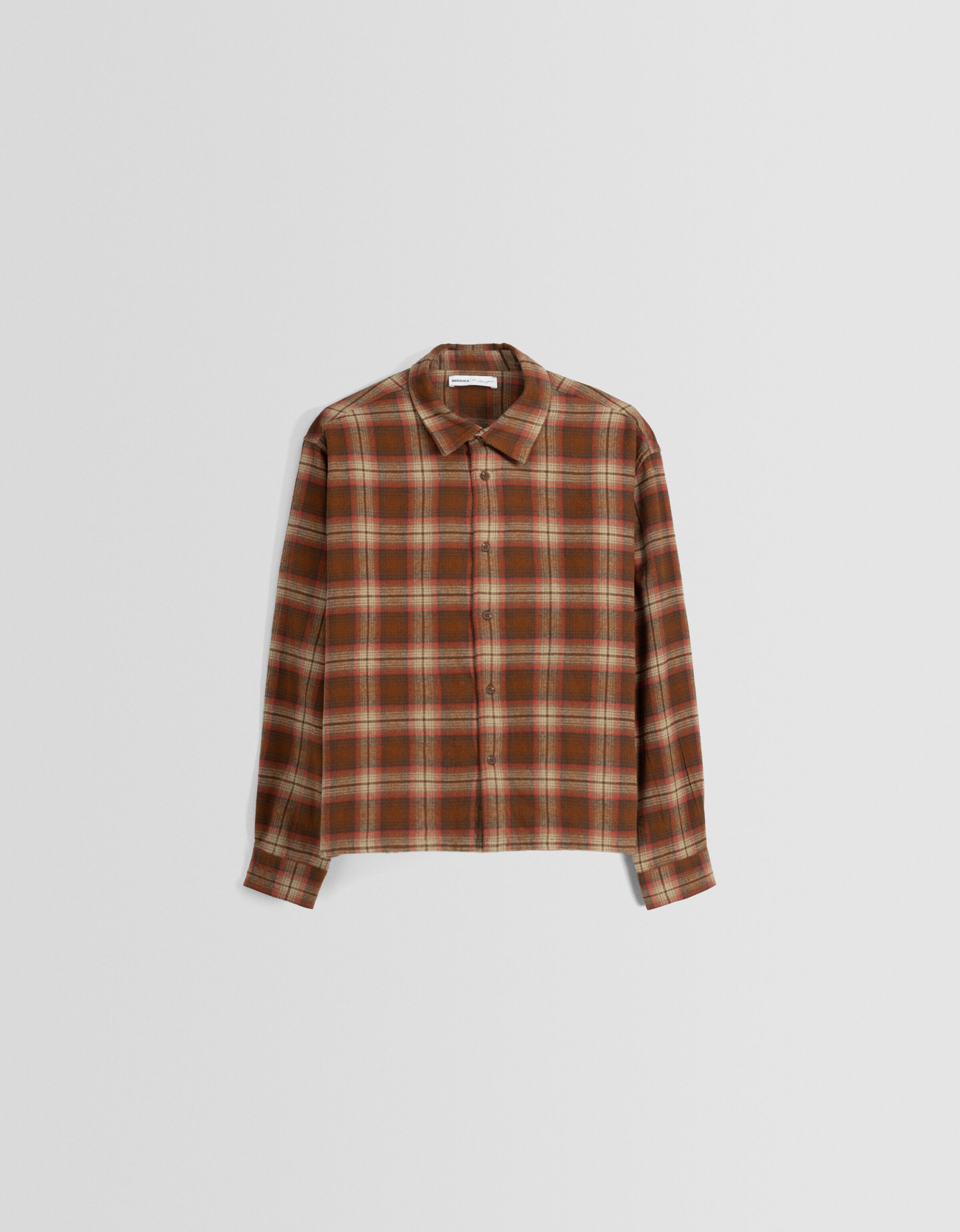 Camisa discount cuadros bershka