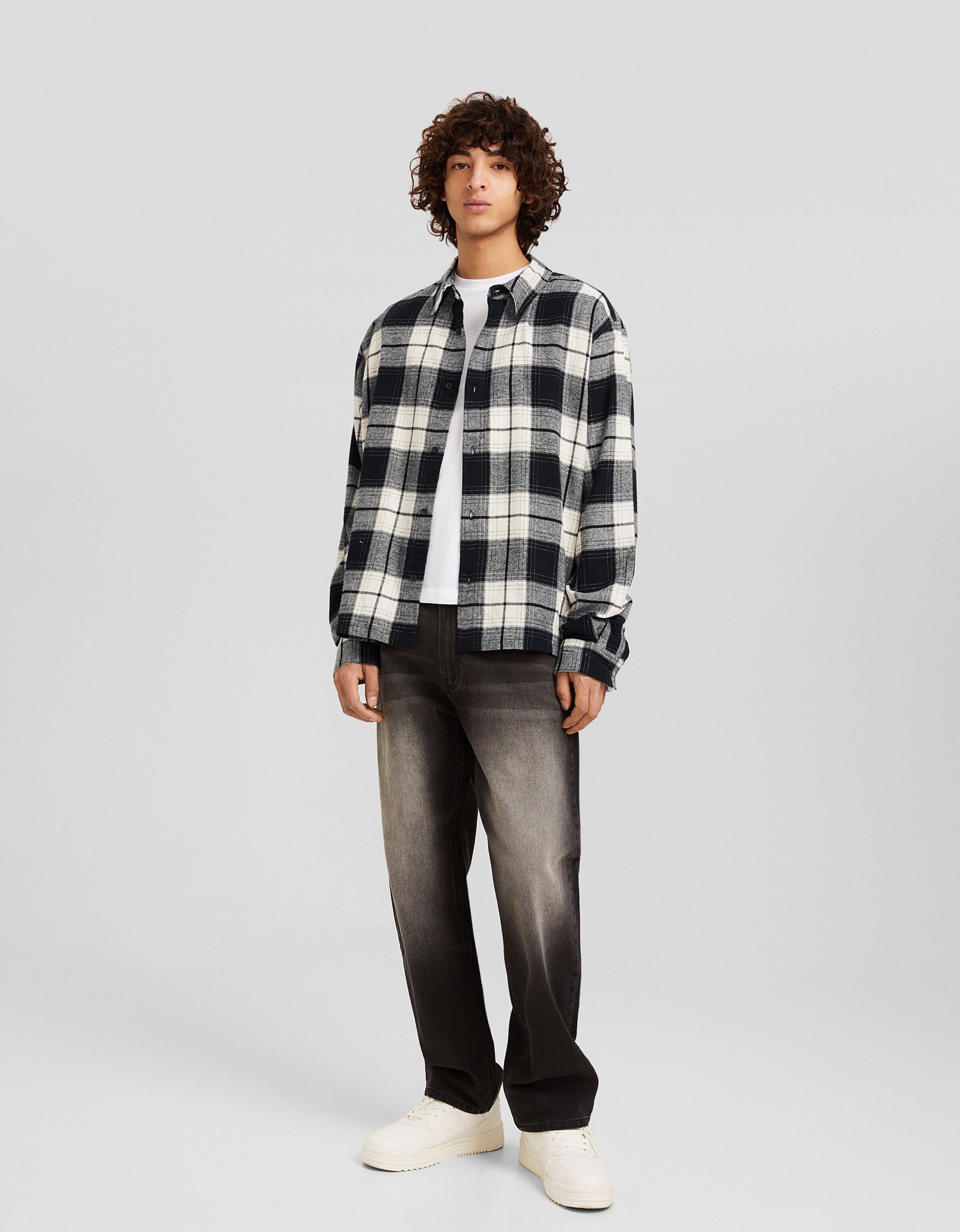 Camisa deals cuadros bershka