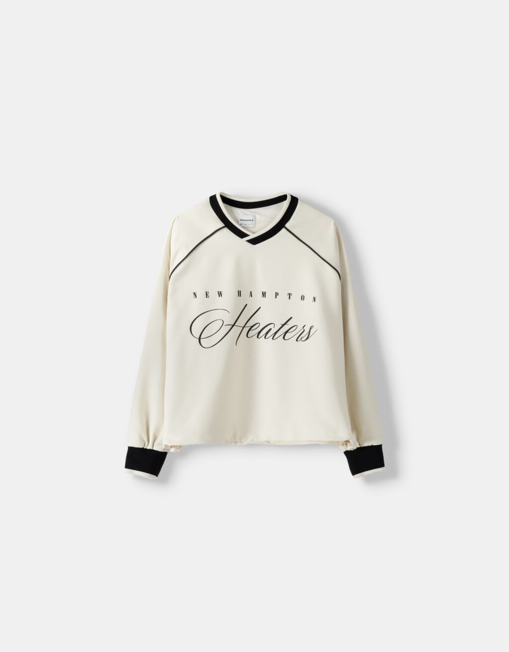 سويت شيرت بطبعة-أبيض مطفي-5