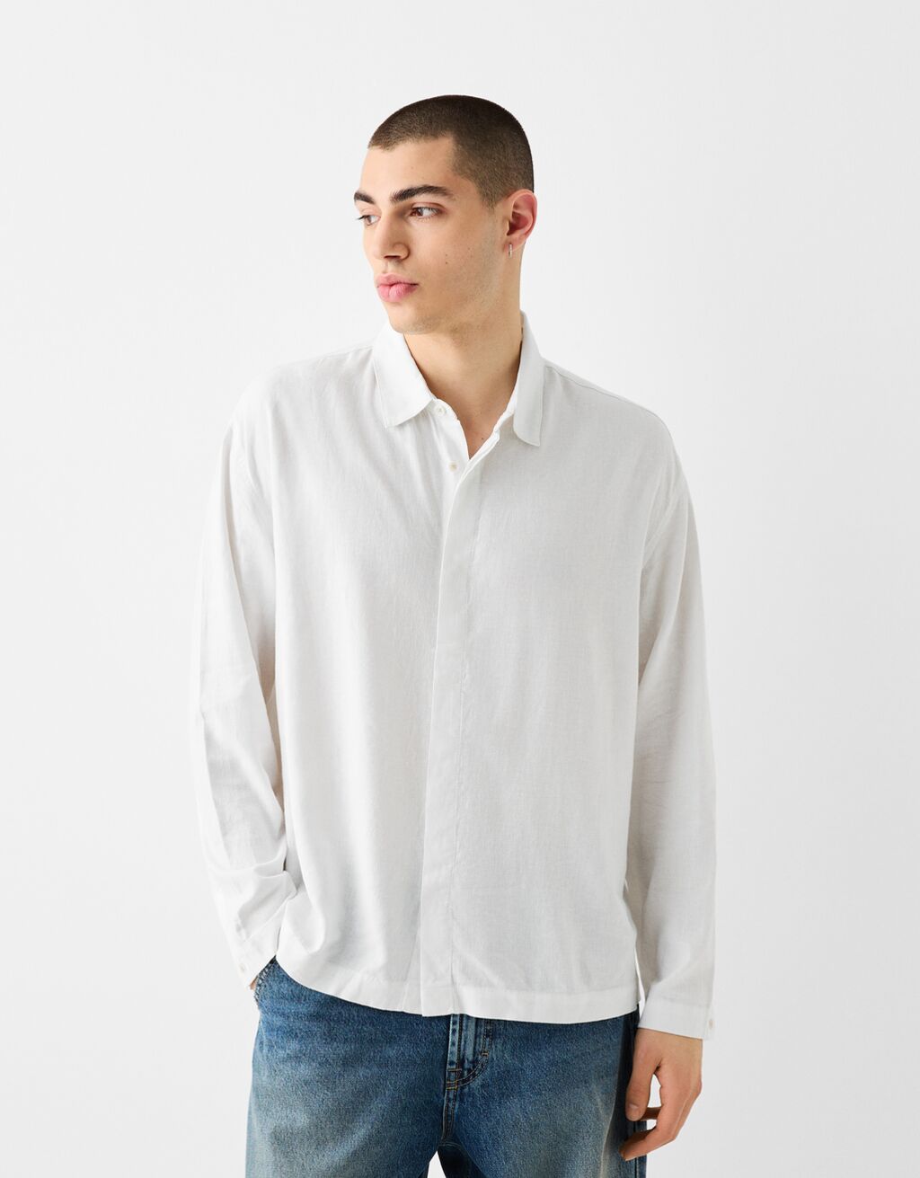 Linen long sleeve deals shirt