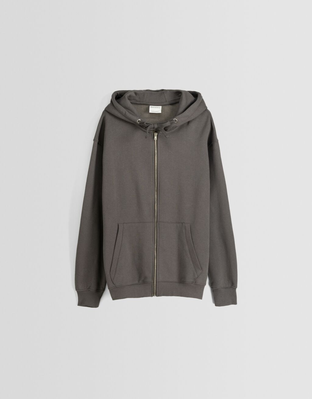 Sweat capuche zippé-Gris-4
