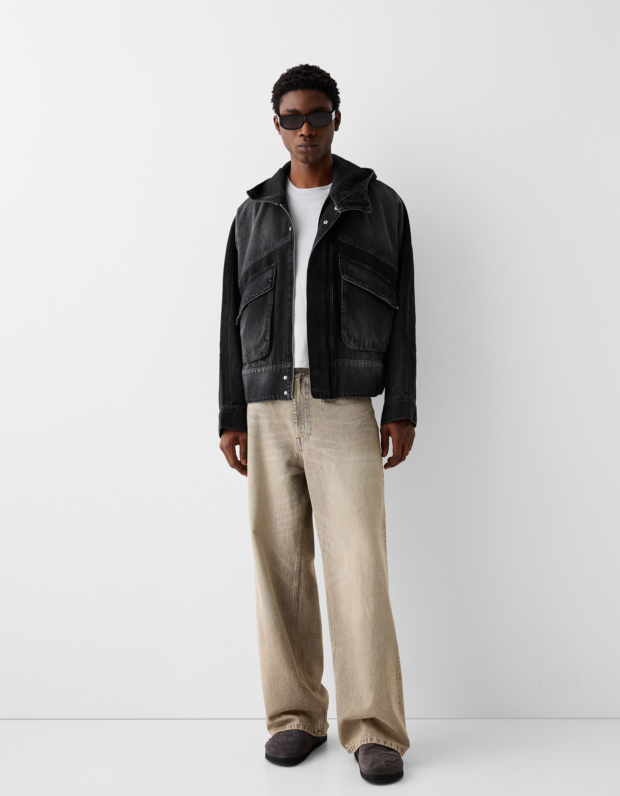 Veste cuir 2024 homme bershka