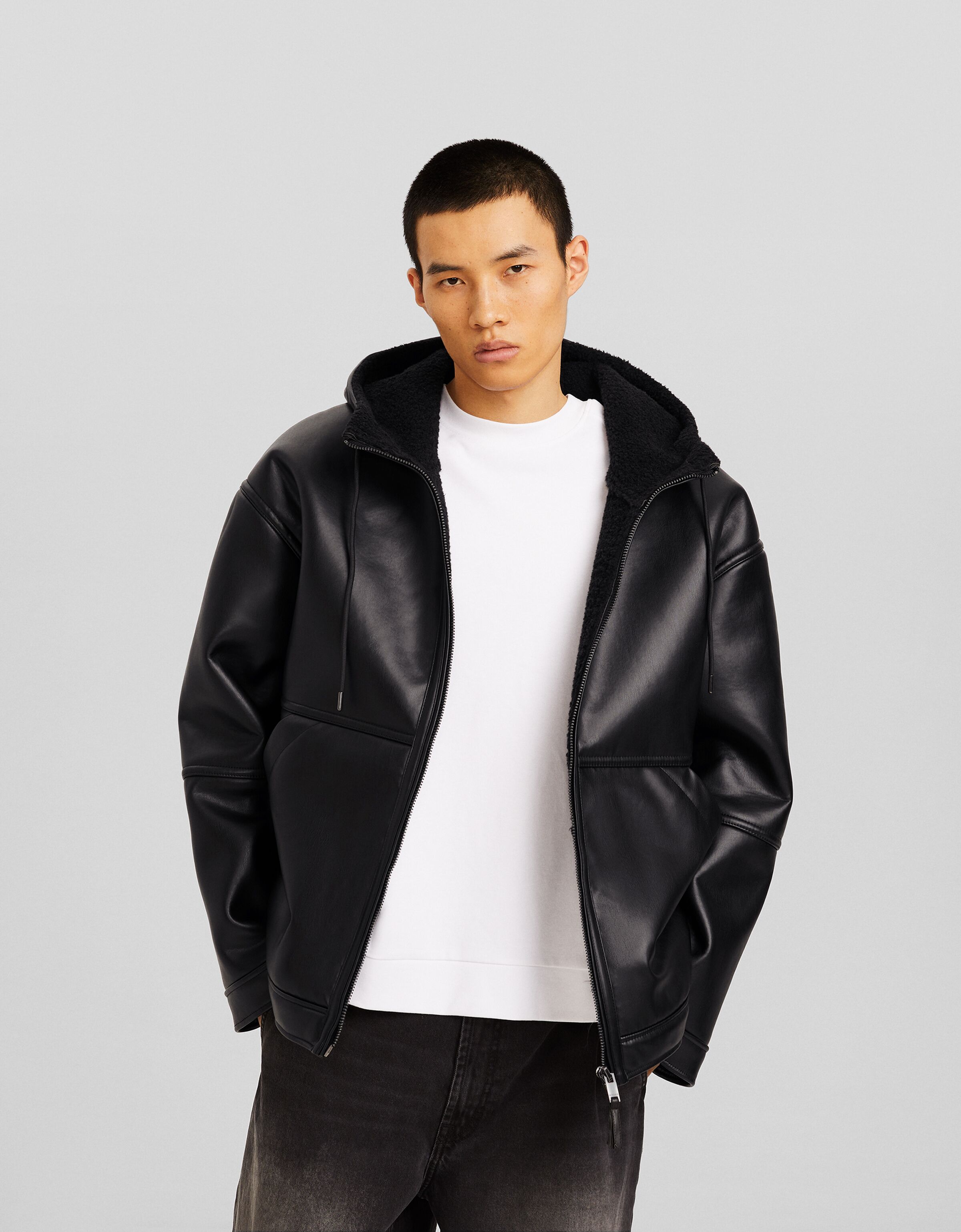 Blouson capuche Homme Bershka