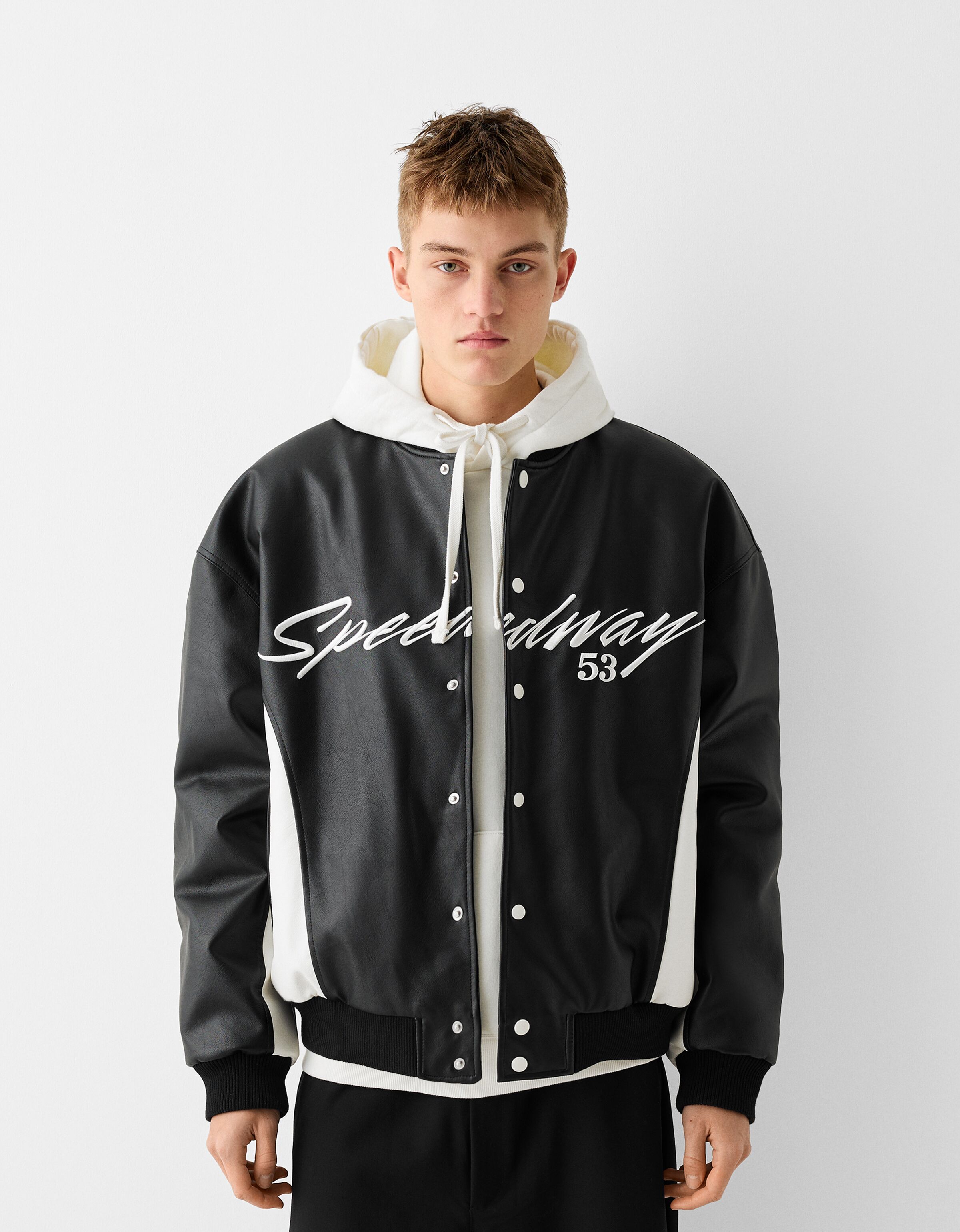 Baseball jacket with hood store
