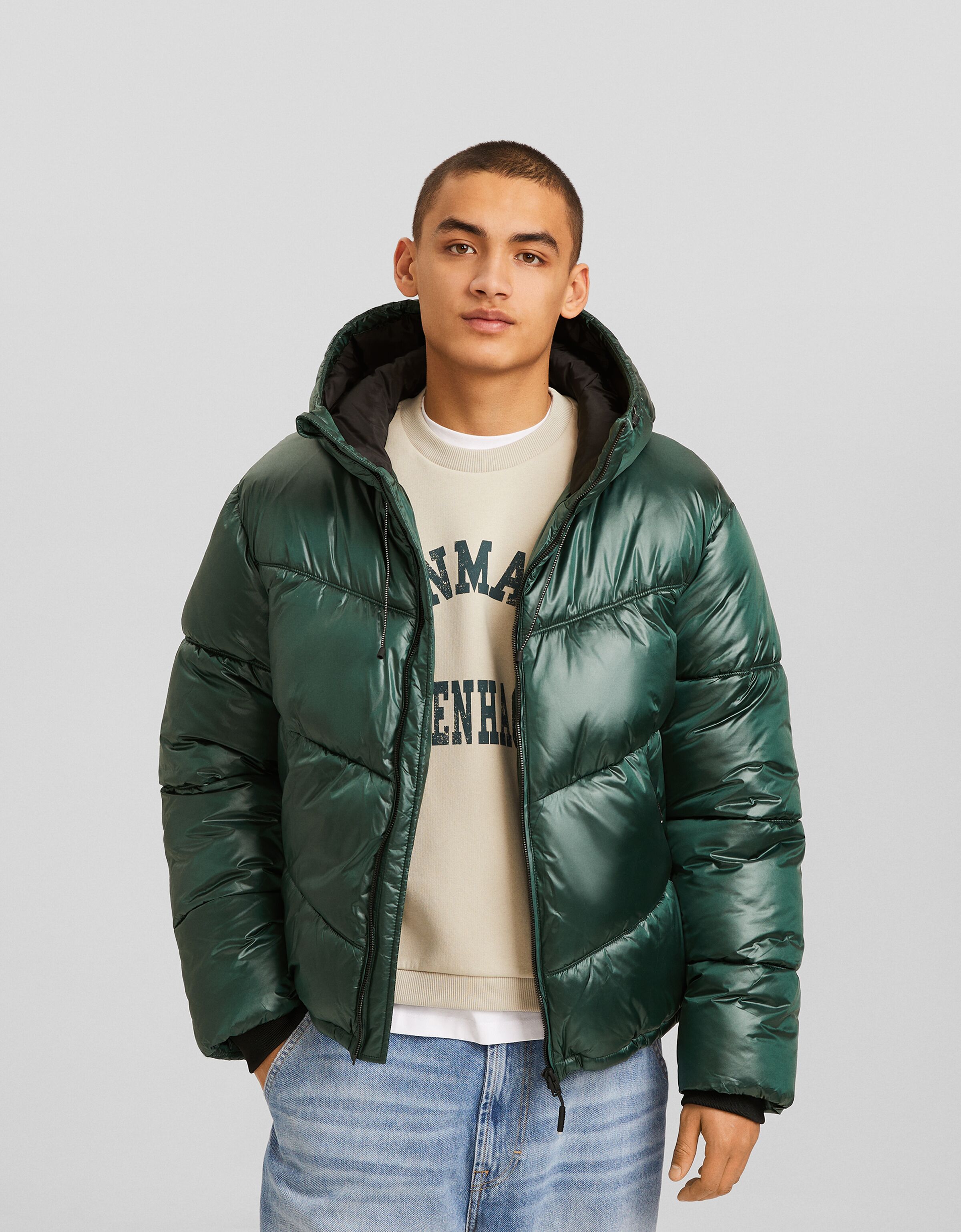 Bershka hotsell coat mens