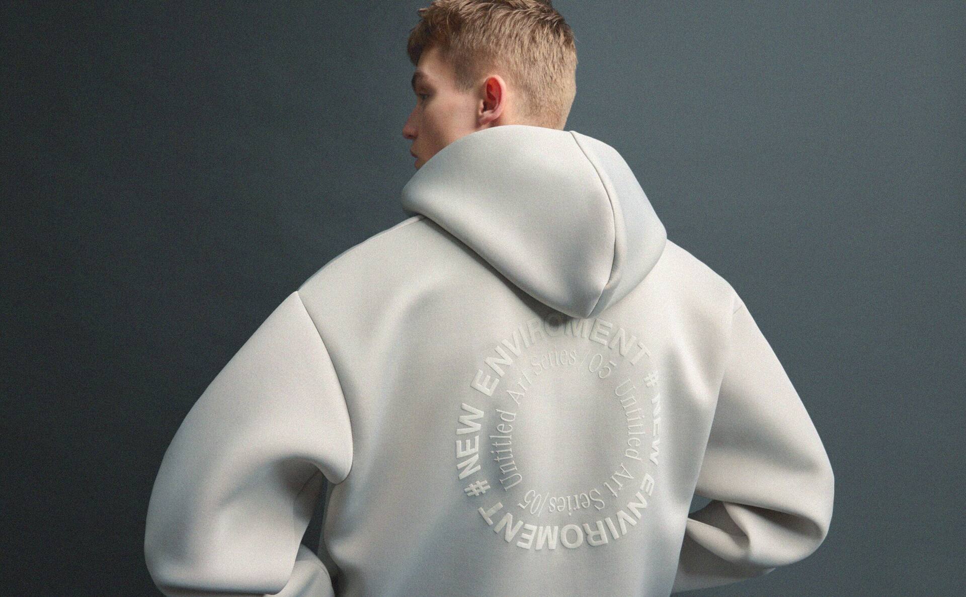 Zip-up slogan hoodie