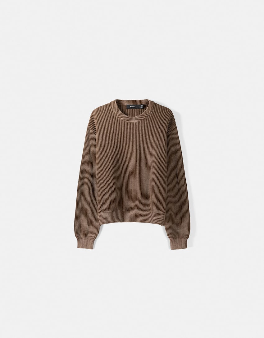 Faded effect sweater - Men | Bershka