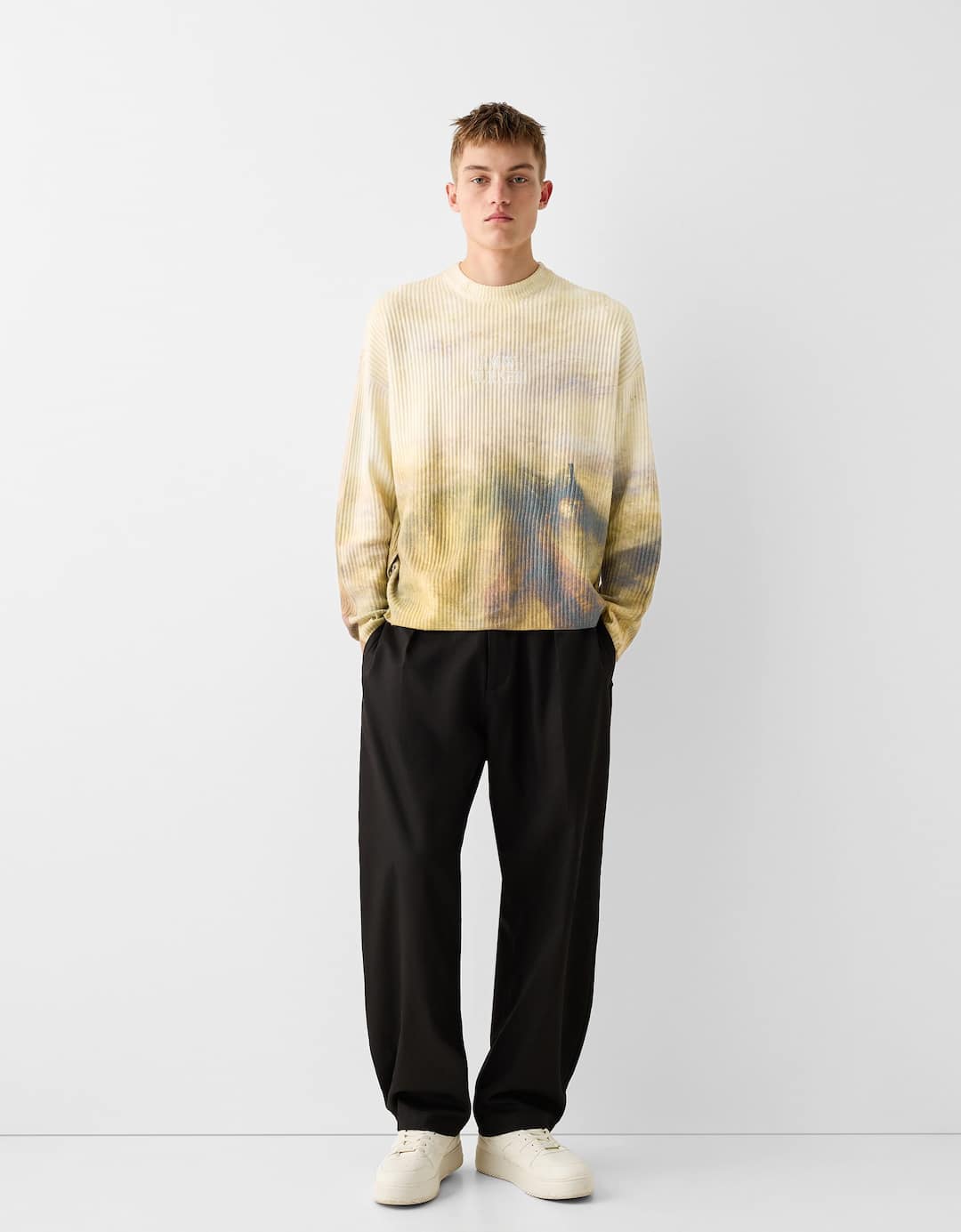 Sweter ribbed gambar The National Gallery