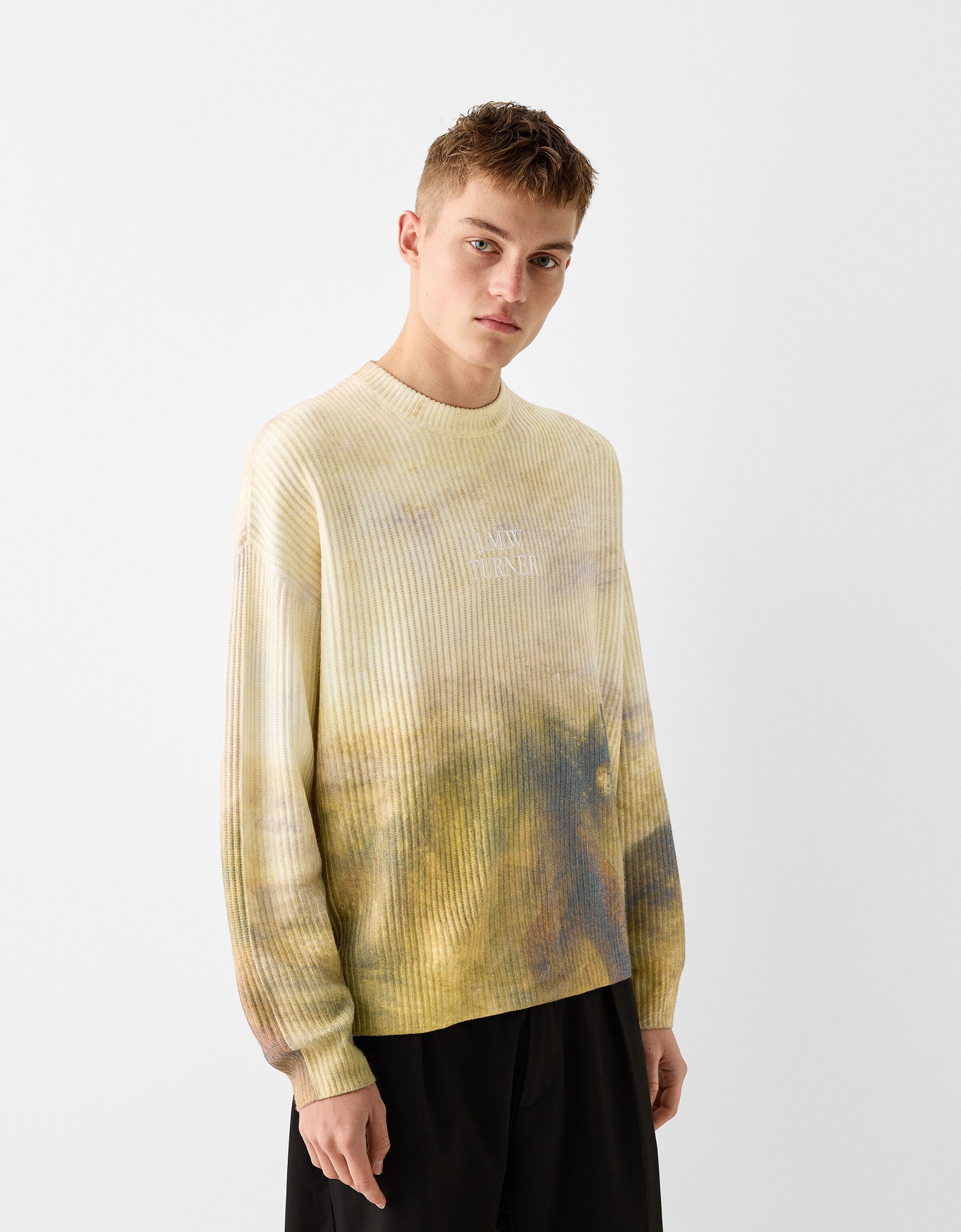 Bershka shop yellow sweater