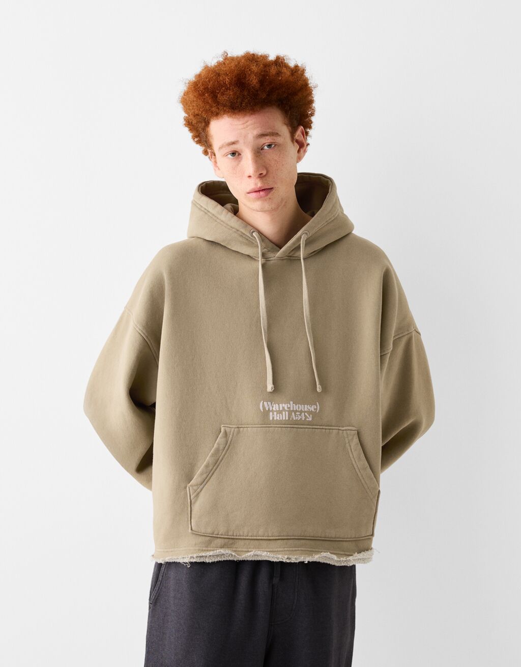 Bershka discount crop hoodie