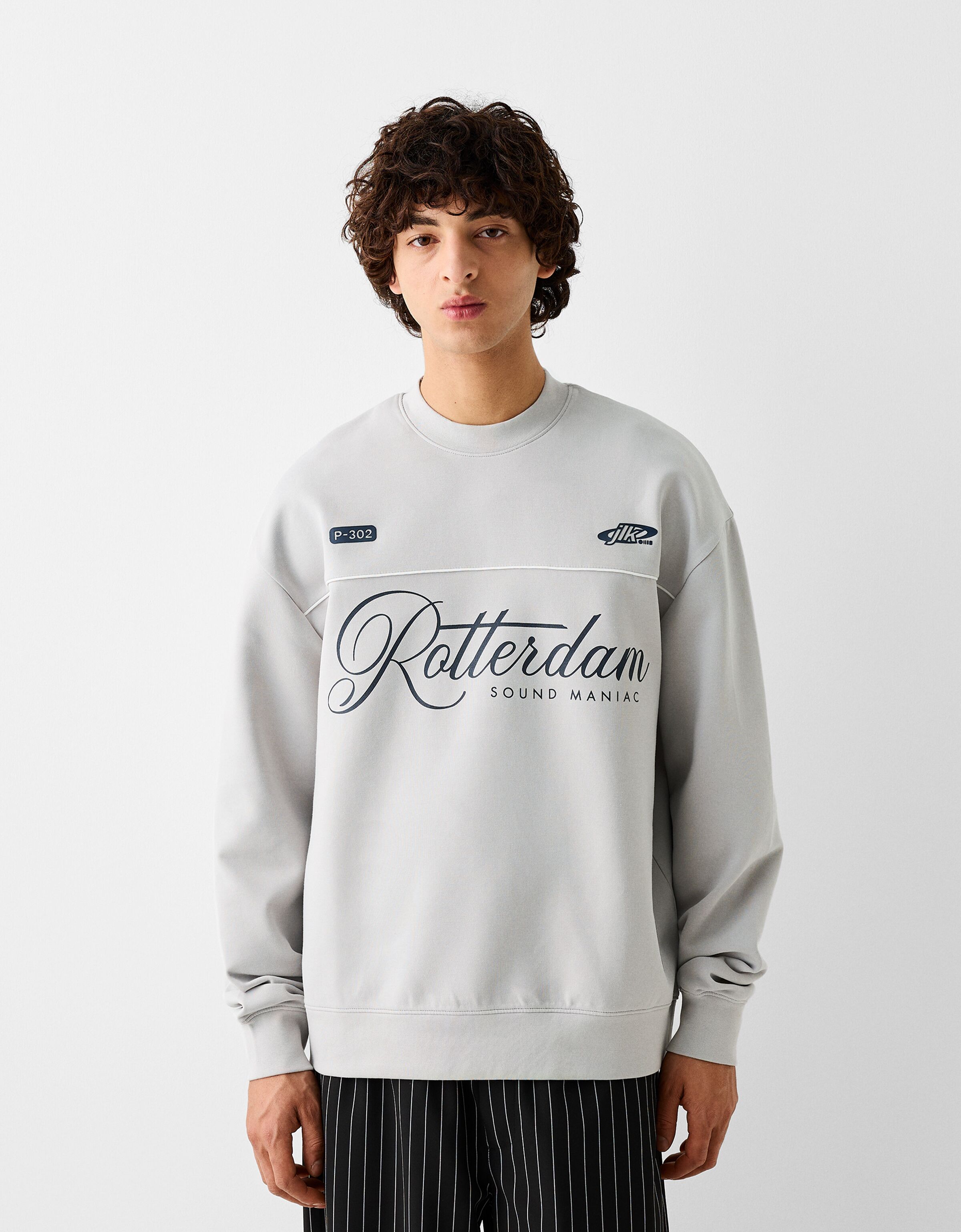 Men s printed Sweatshirts New Collection BERSHKA