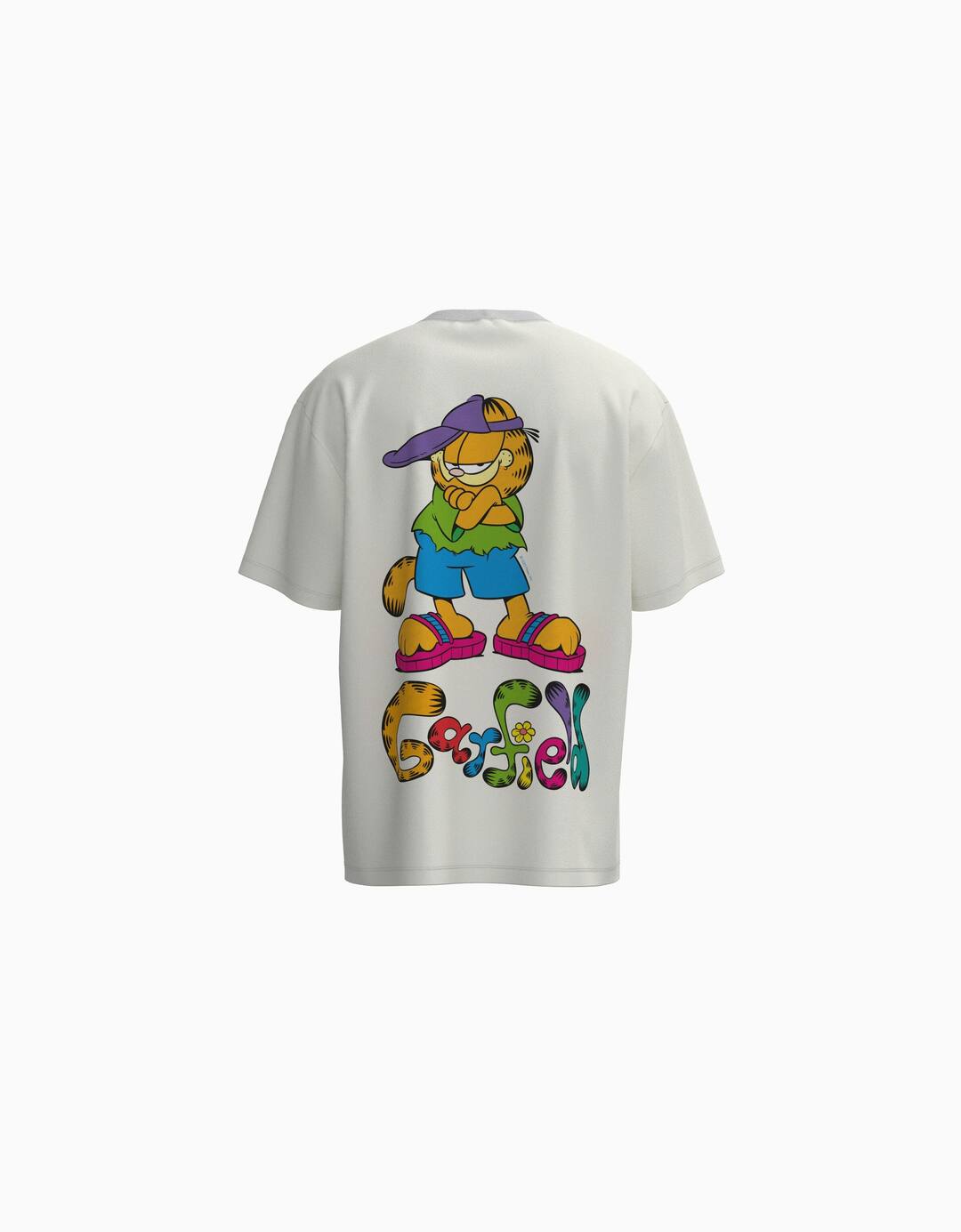 Garfield print boxy fit short sleeve T-shirt