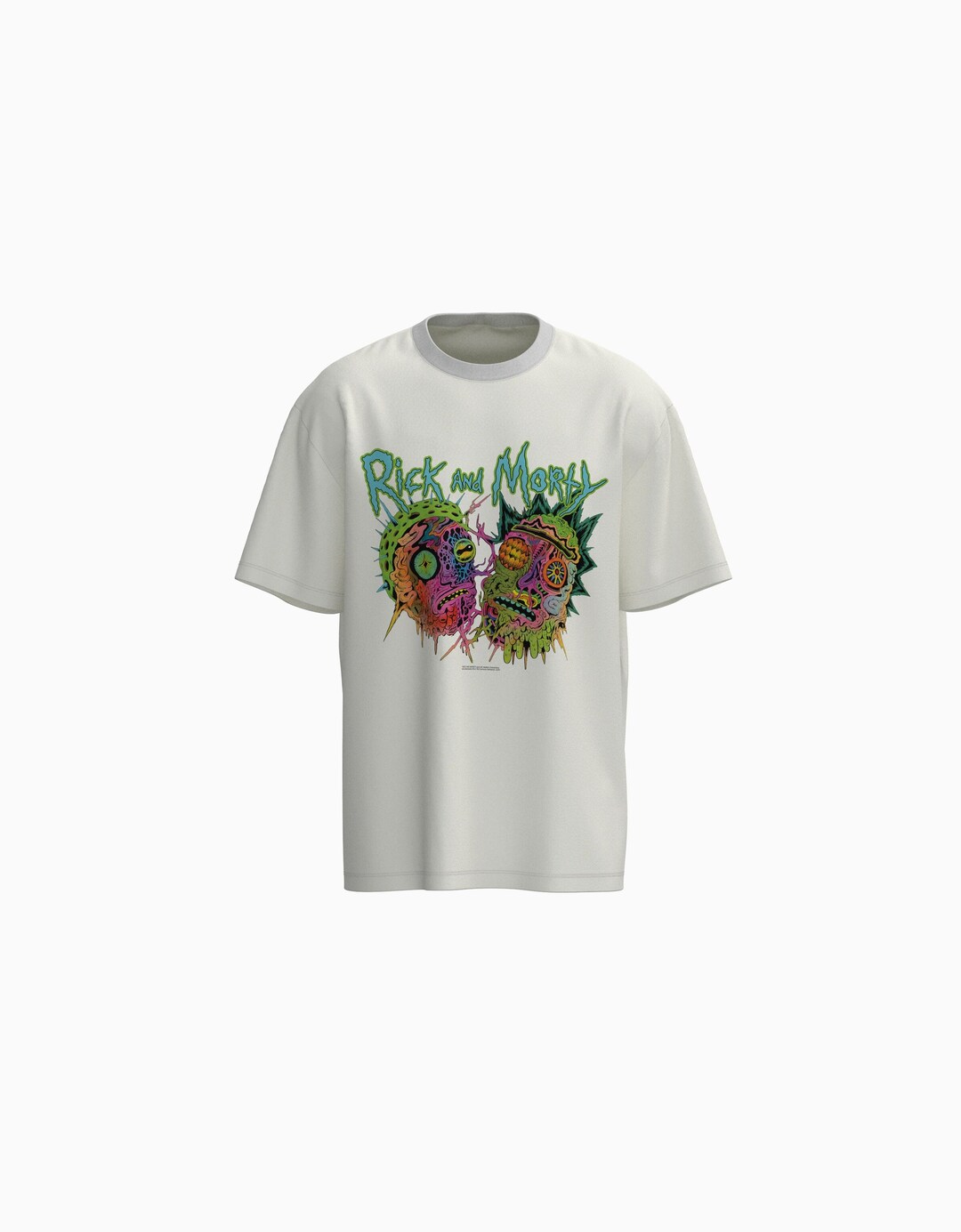 T-shirt Rick et Morty manches courtes boxy fit imprimé