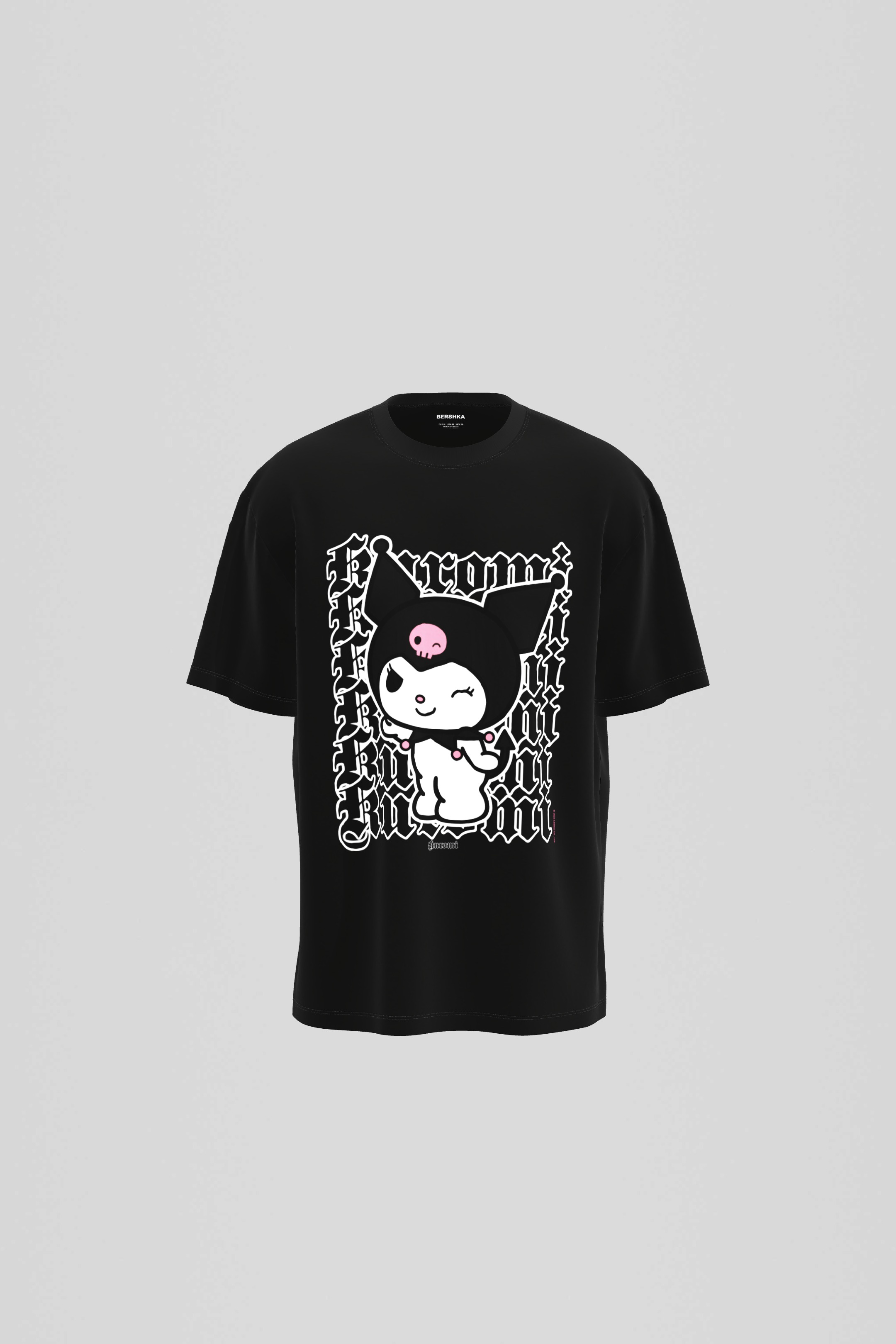 Kuromi print boxy fit short sleeve T shirt T shirts Men Bershka