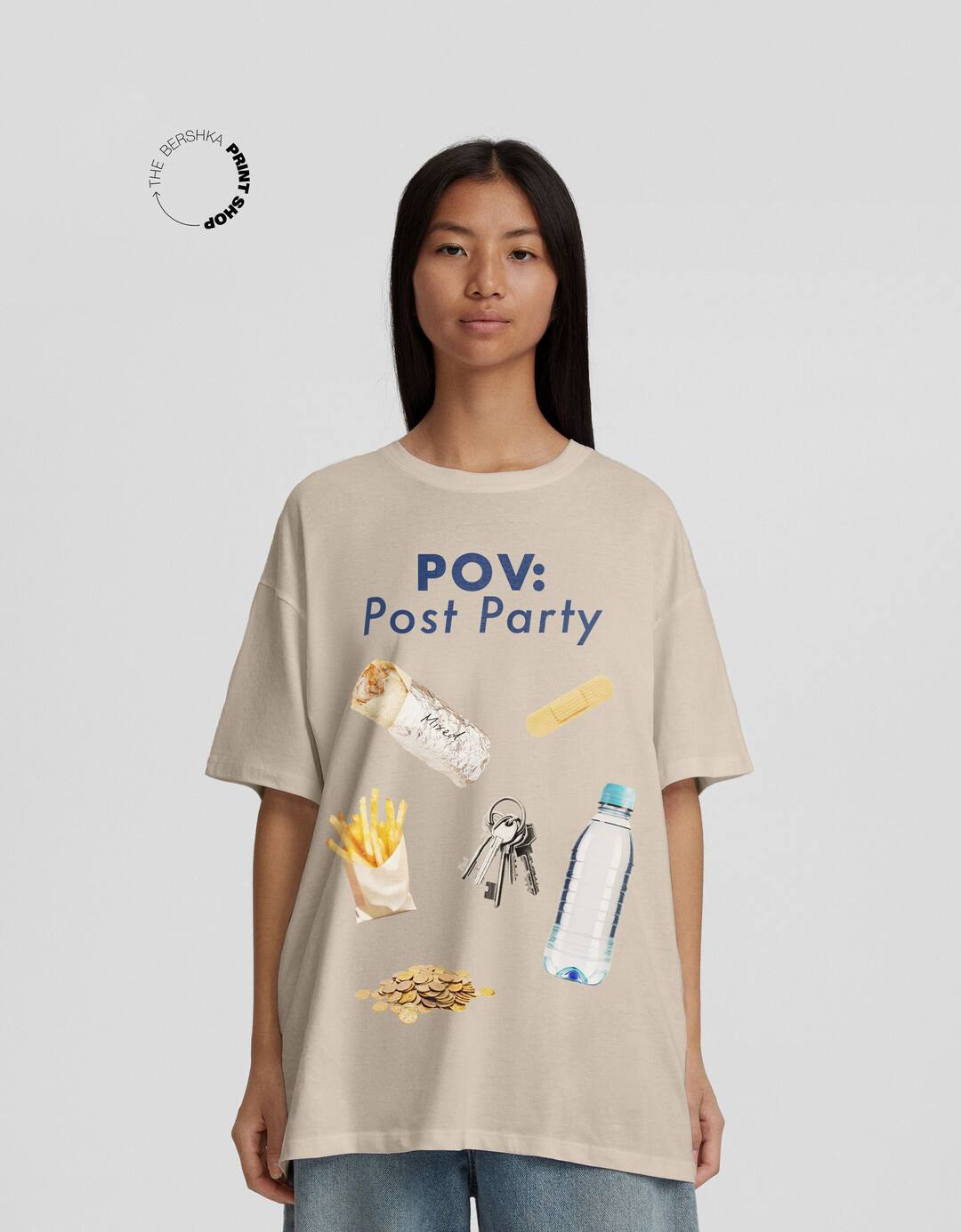 Boxy-fit short sleeve Trending Now T-shirt with print
