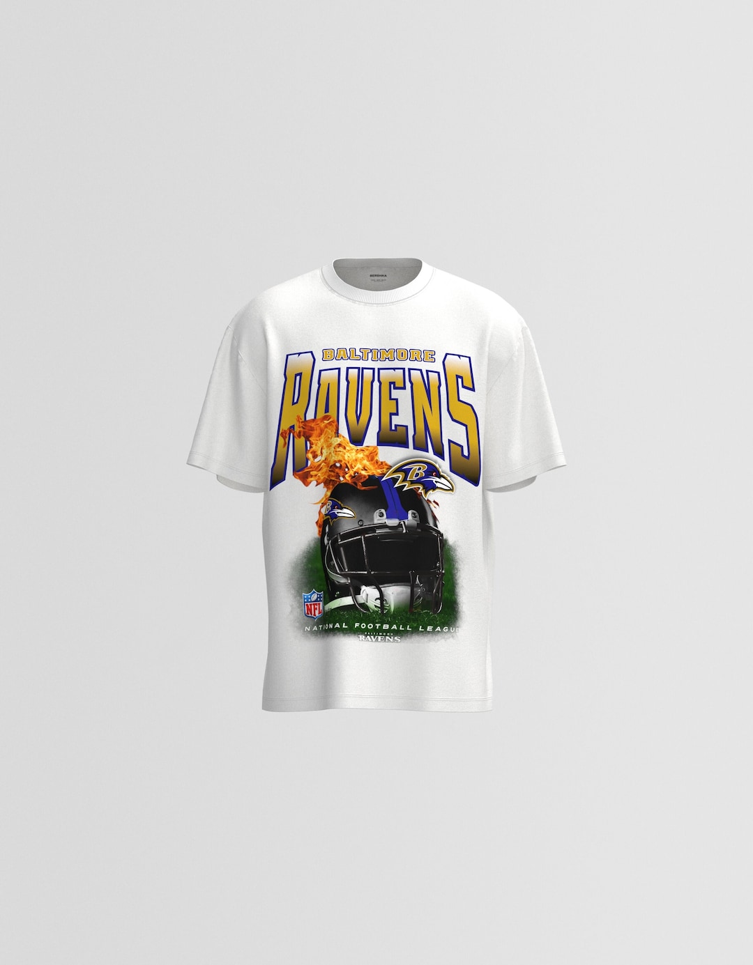 Kortärmad t-shirt med fyrkantig passform NFL Baltimore Ravens