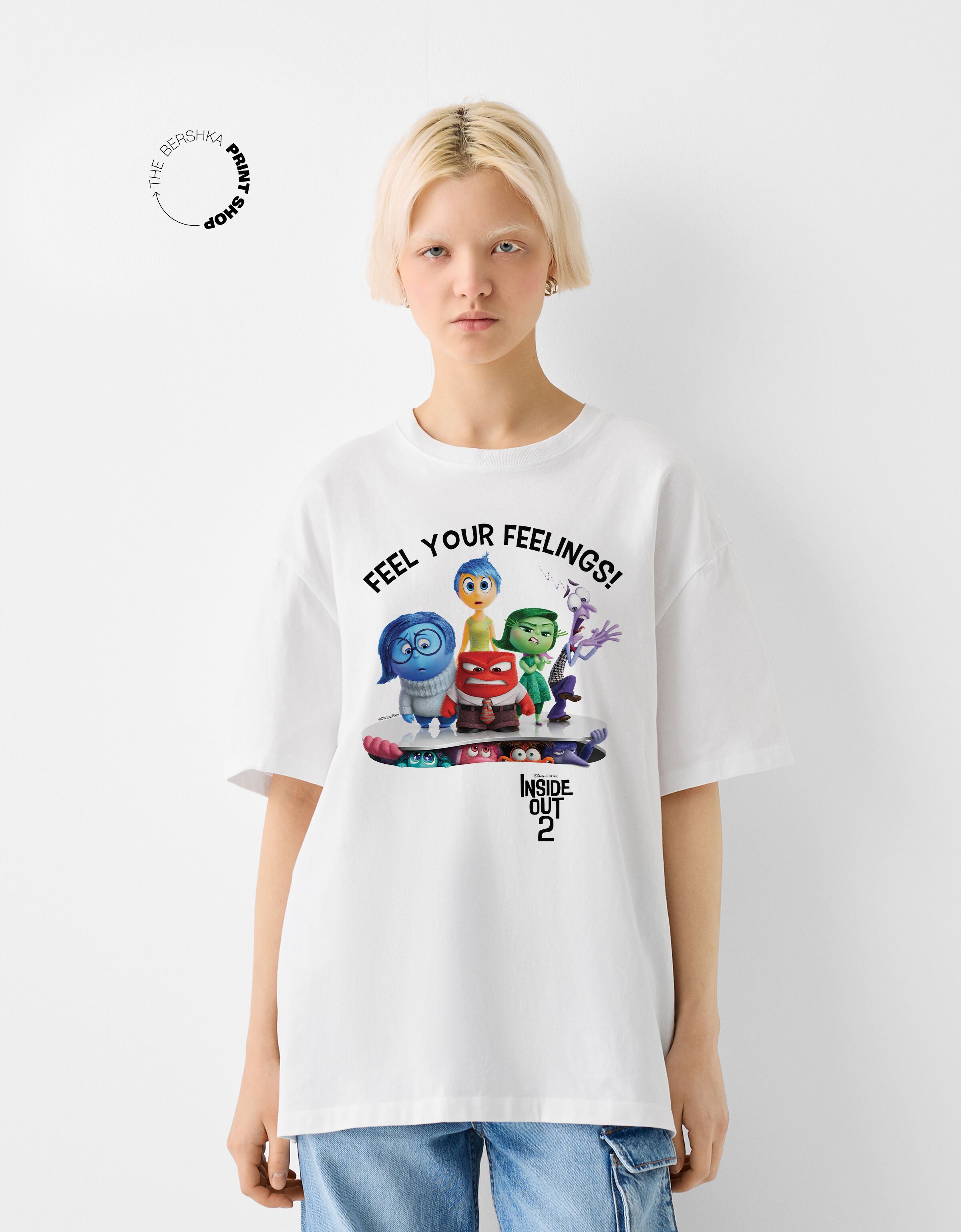 Camiseta Inside Out 2 manga corta Camisetas Hombre Bershka