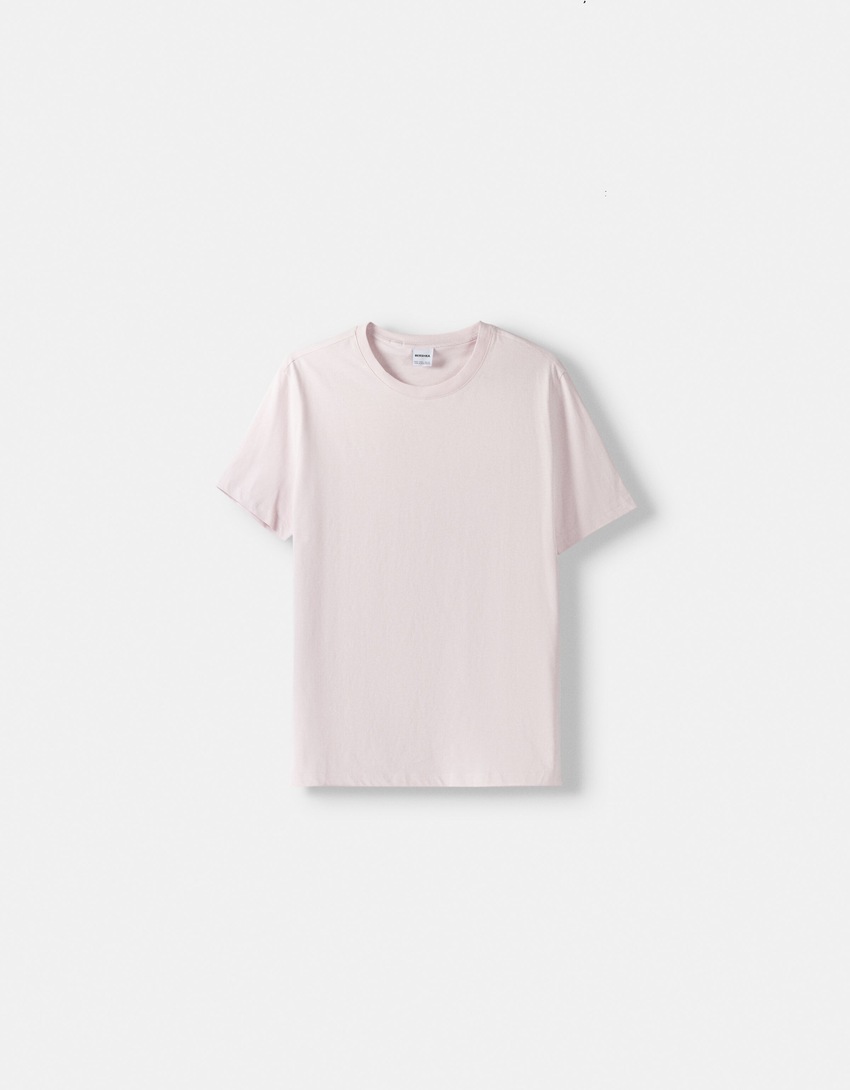 T-shirt manches courtes regular fit-Rose-4
