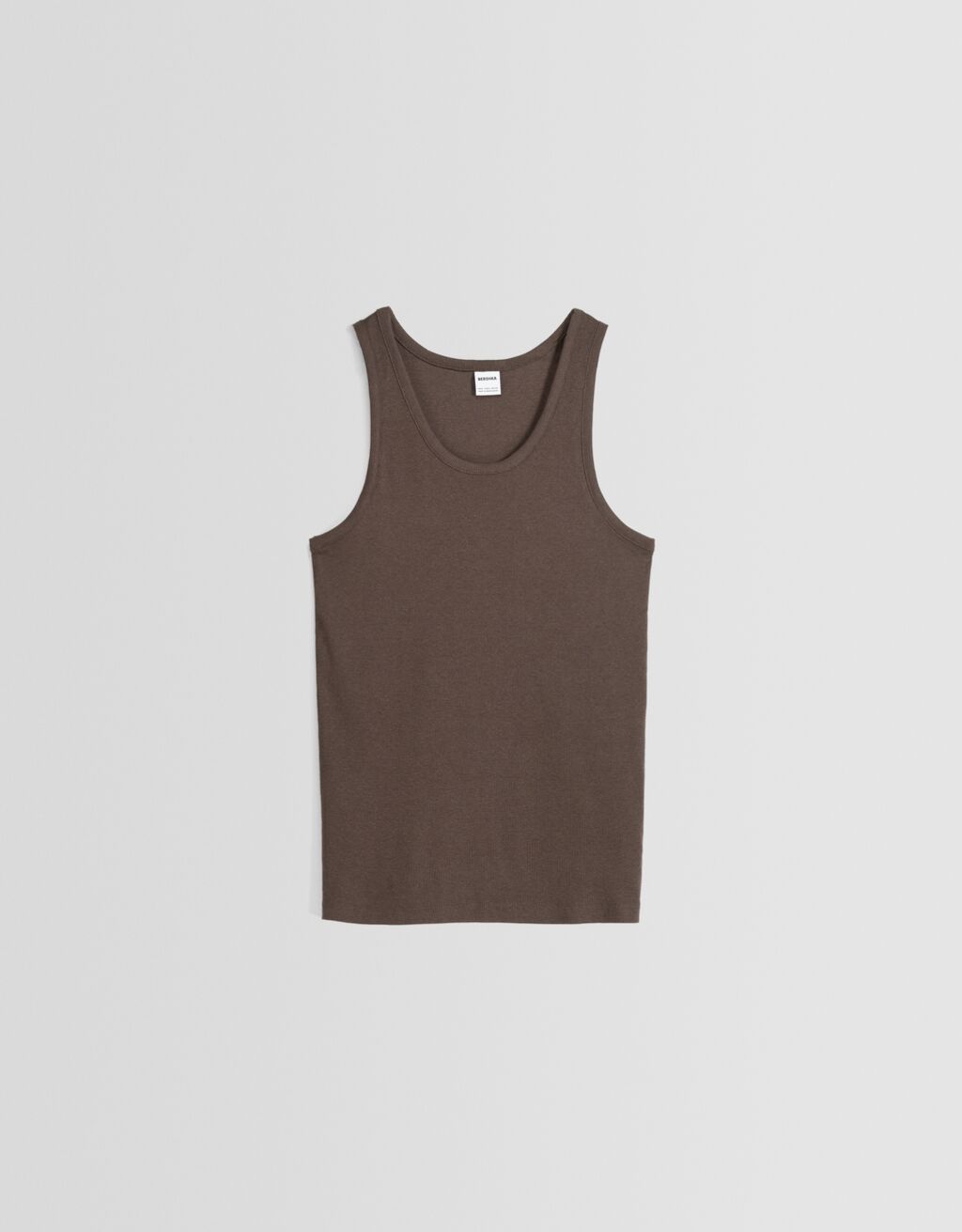 Top bretelles bord-côte-Marron-5