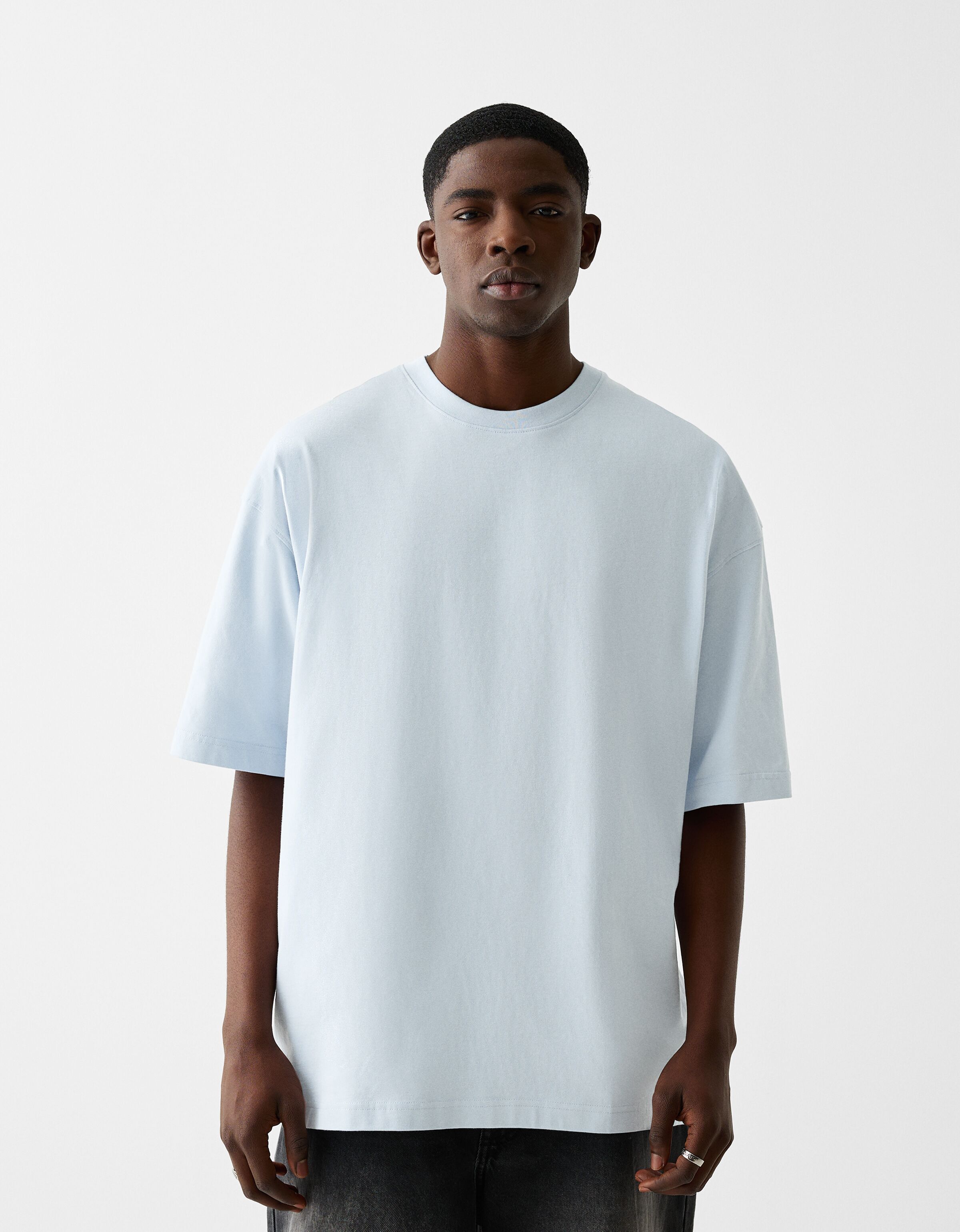 Camiseta manga corta oversize COMBO WINS Hombre Bershka
