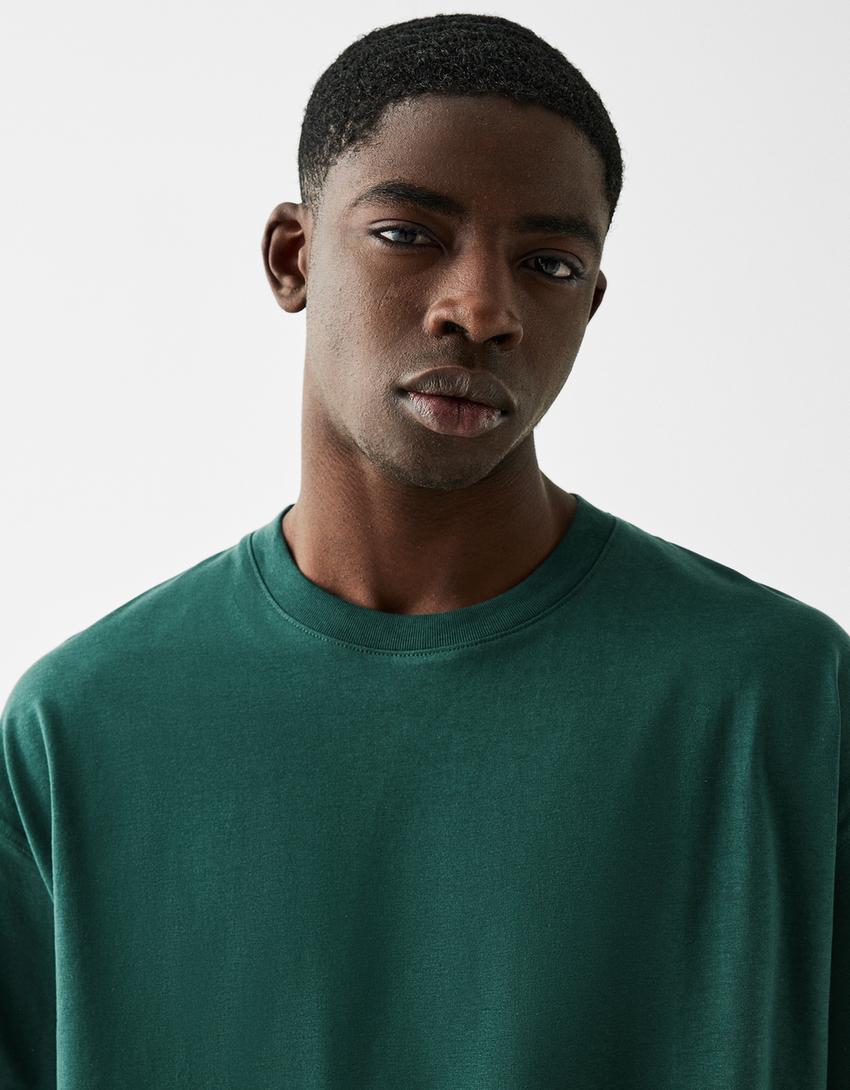 Oversized Fold Sleeve Shirt