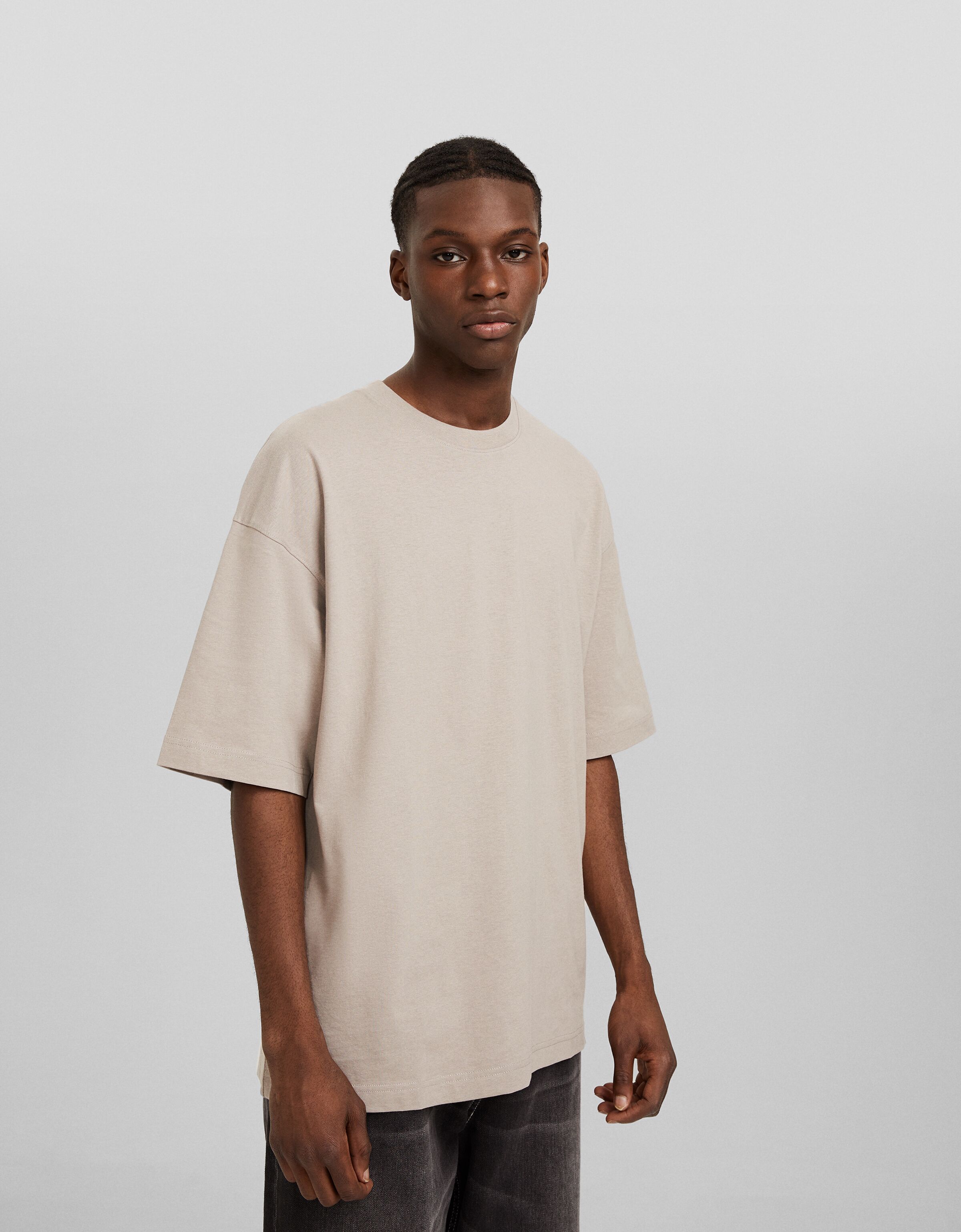 T shirt oversize manches courtes Tee shirts Homme Bershka