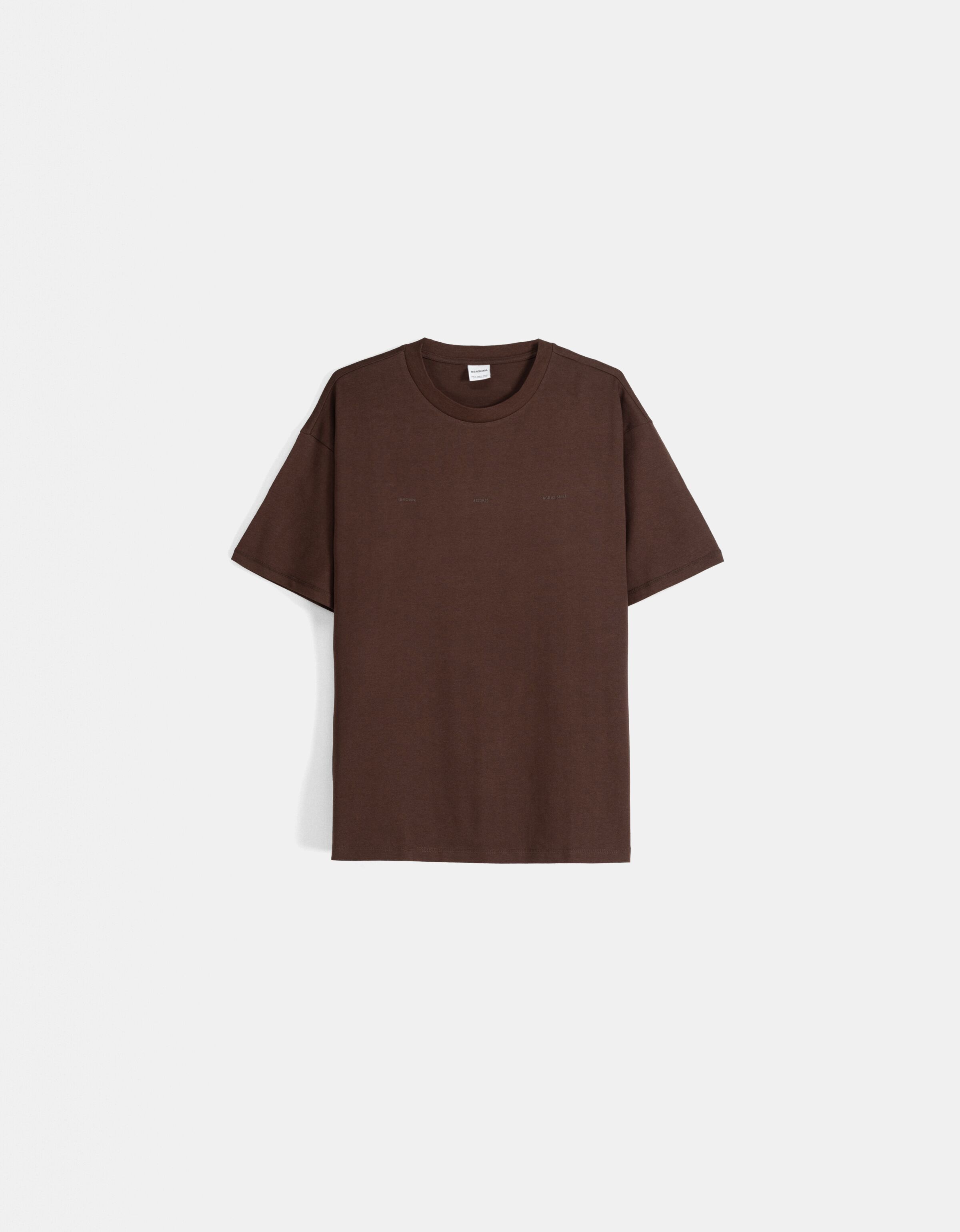 Printed boxy fit short sleeve T-shirt - T-shirts - Men | Bershka