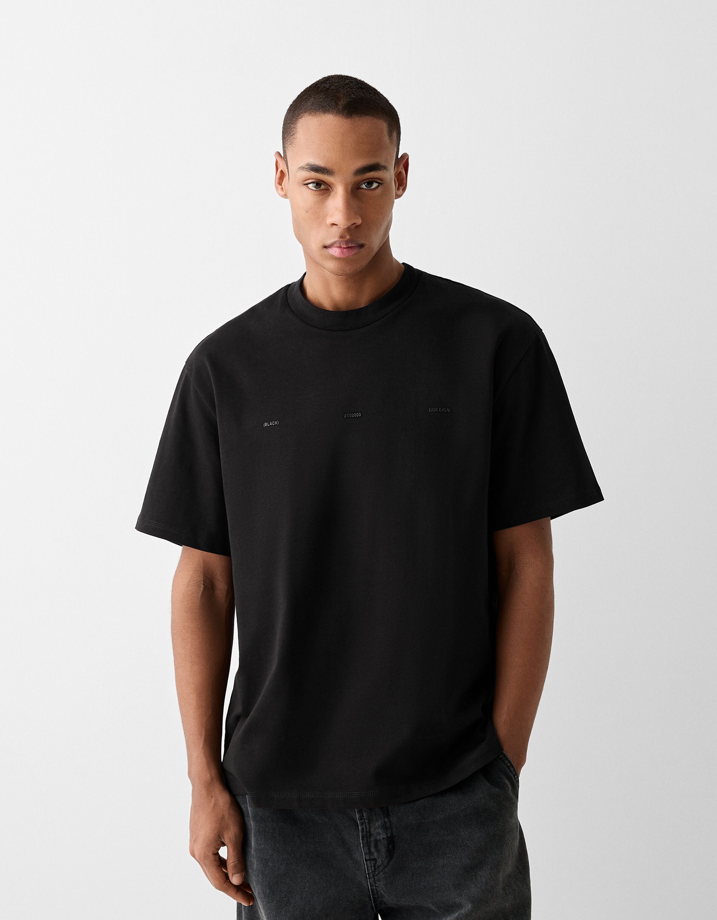 Boxy black hot sale t shirt