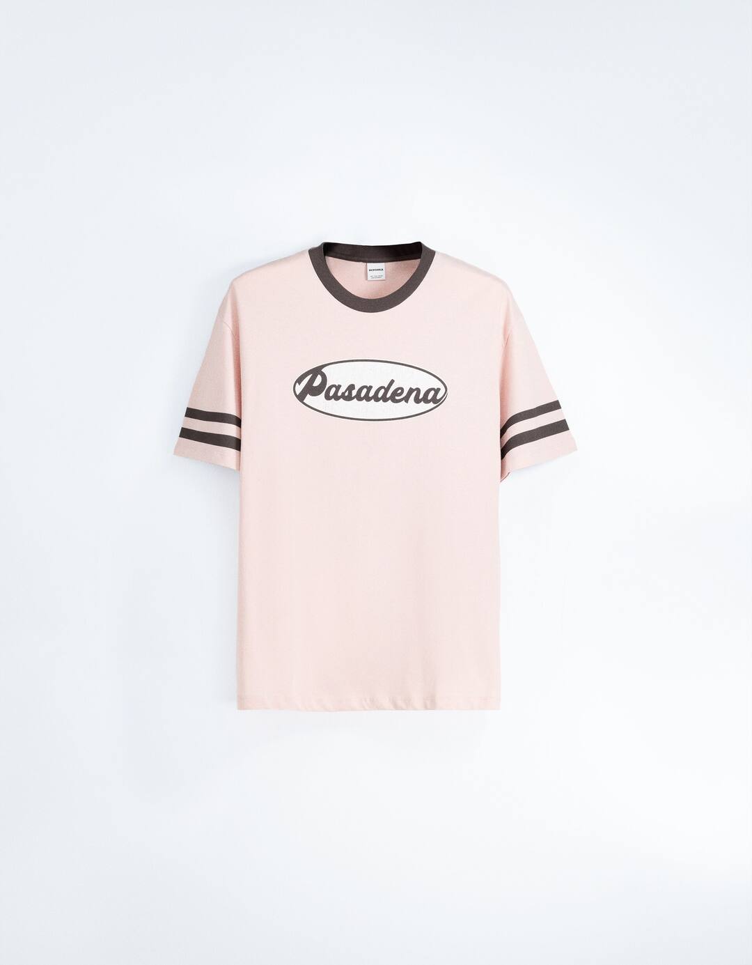 Short sleeve boxy fit T-shirt with retro print