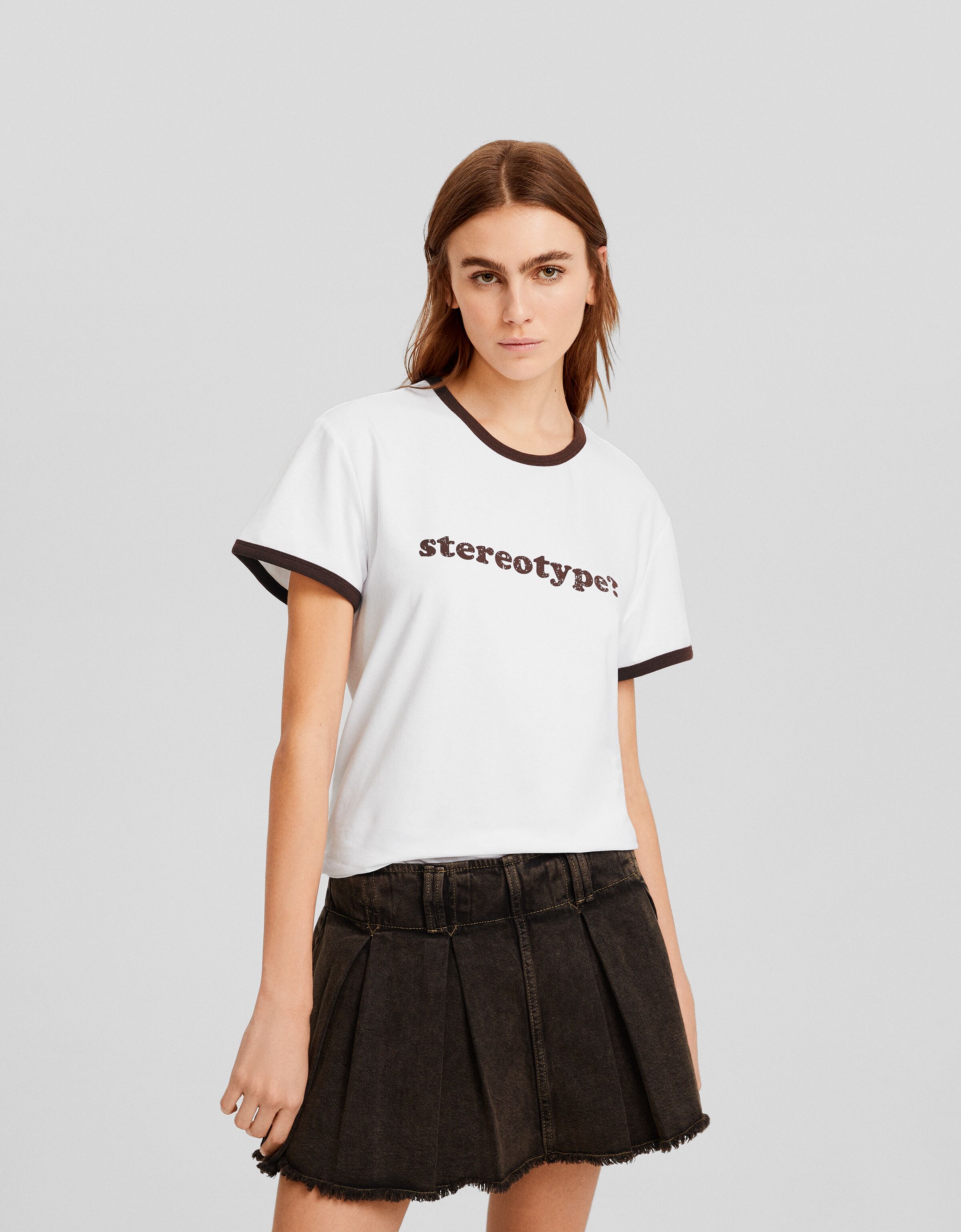 Maglietta maniche corte stampa Novit Uomo Bershka
