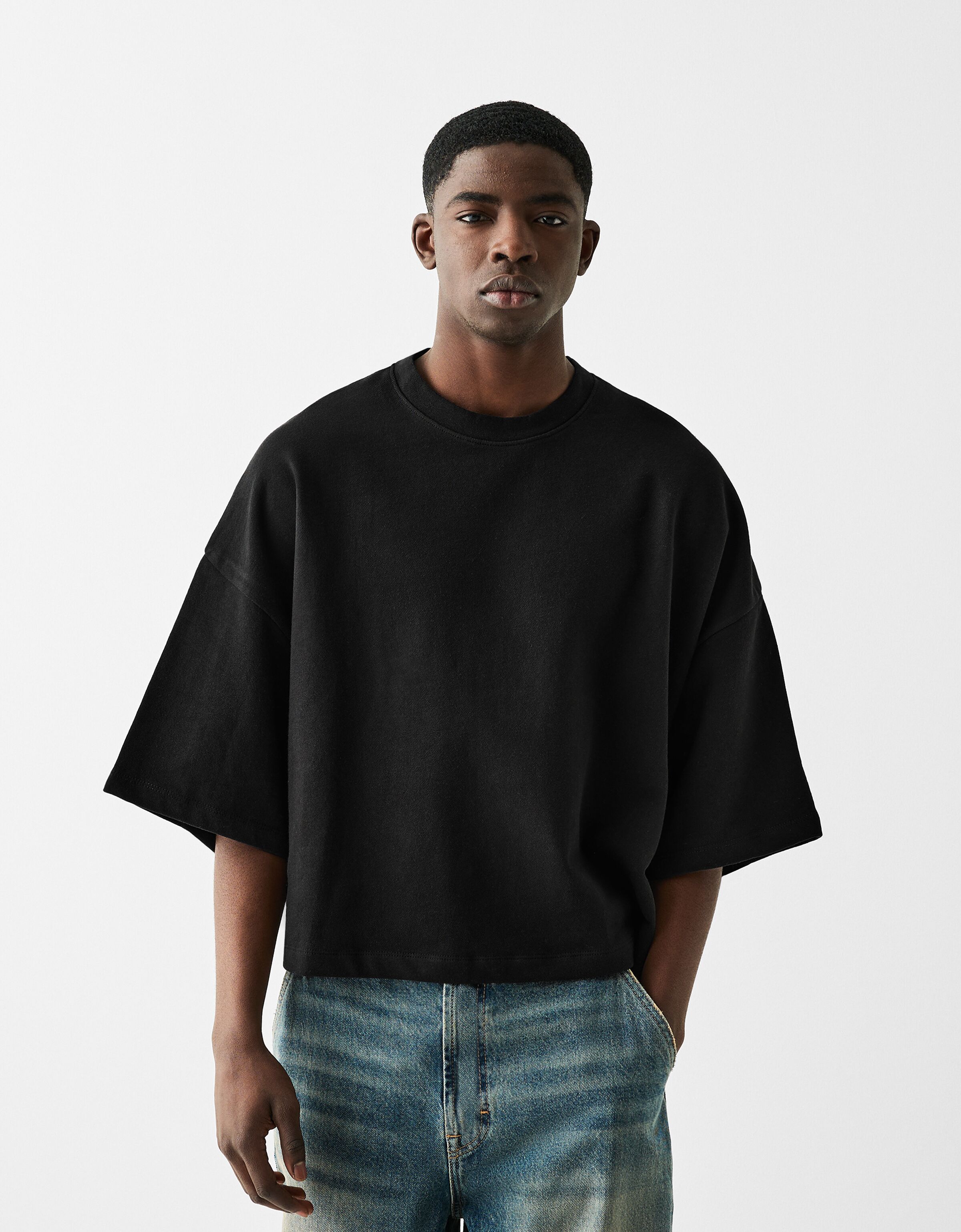 Bershka black online sweatshirt