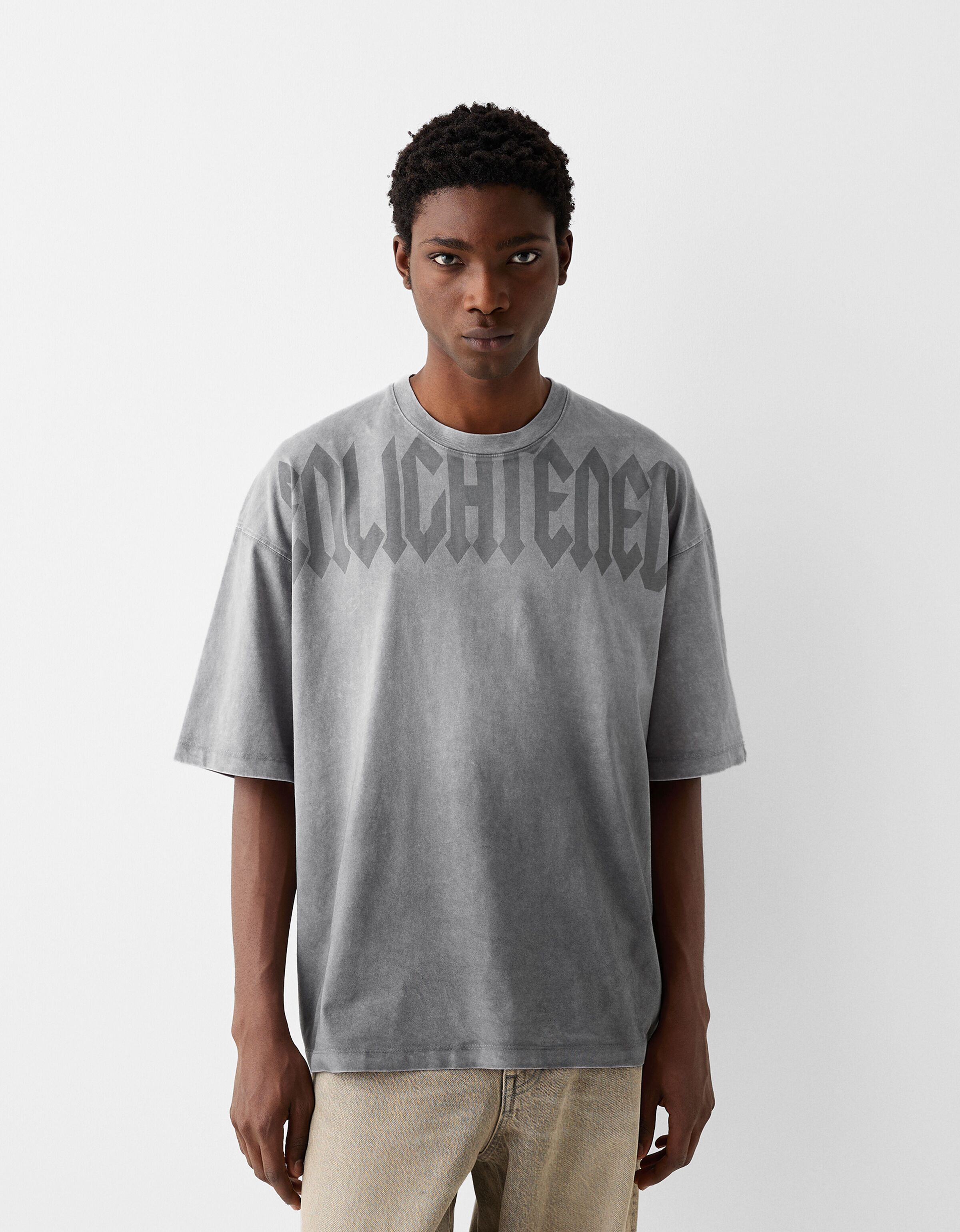 Camisetas oversize hombre discount bershka