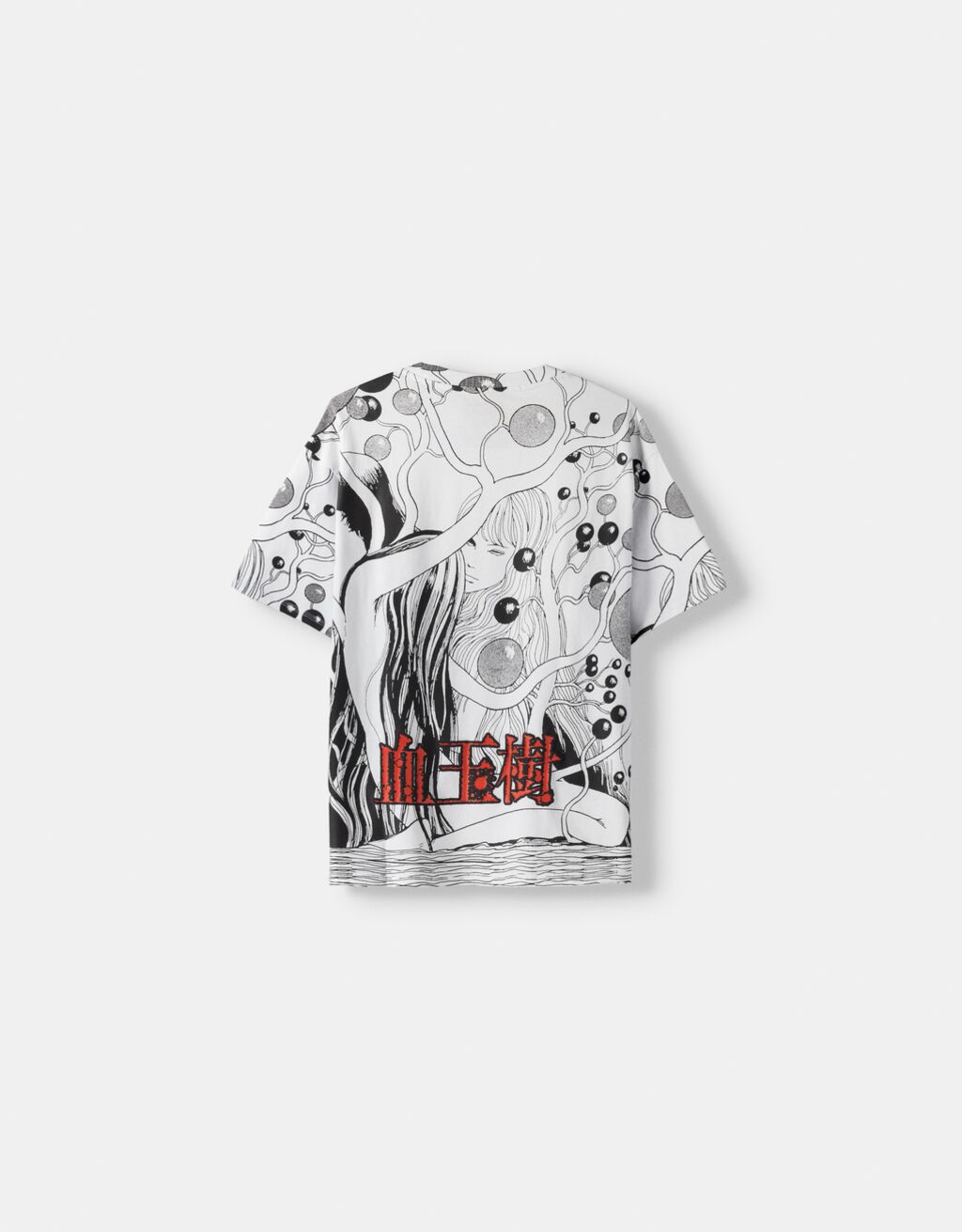 T-shirt manches courtes boxy fit imprimé Junji Ito Collection-Noir-6