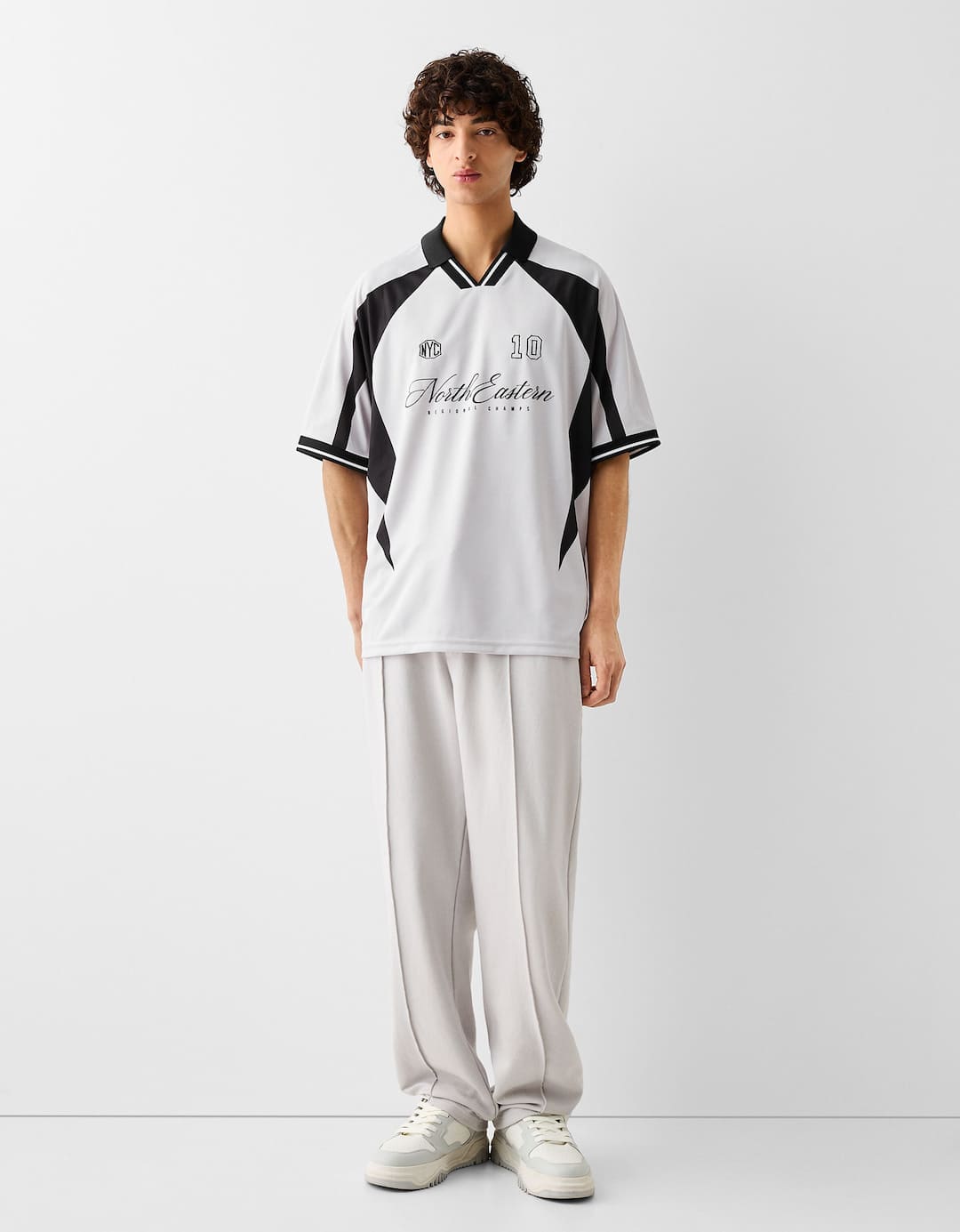 Camiseta manga corta sport jacquard