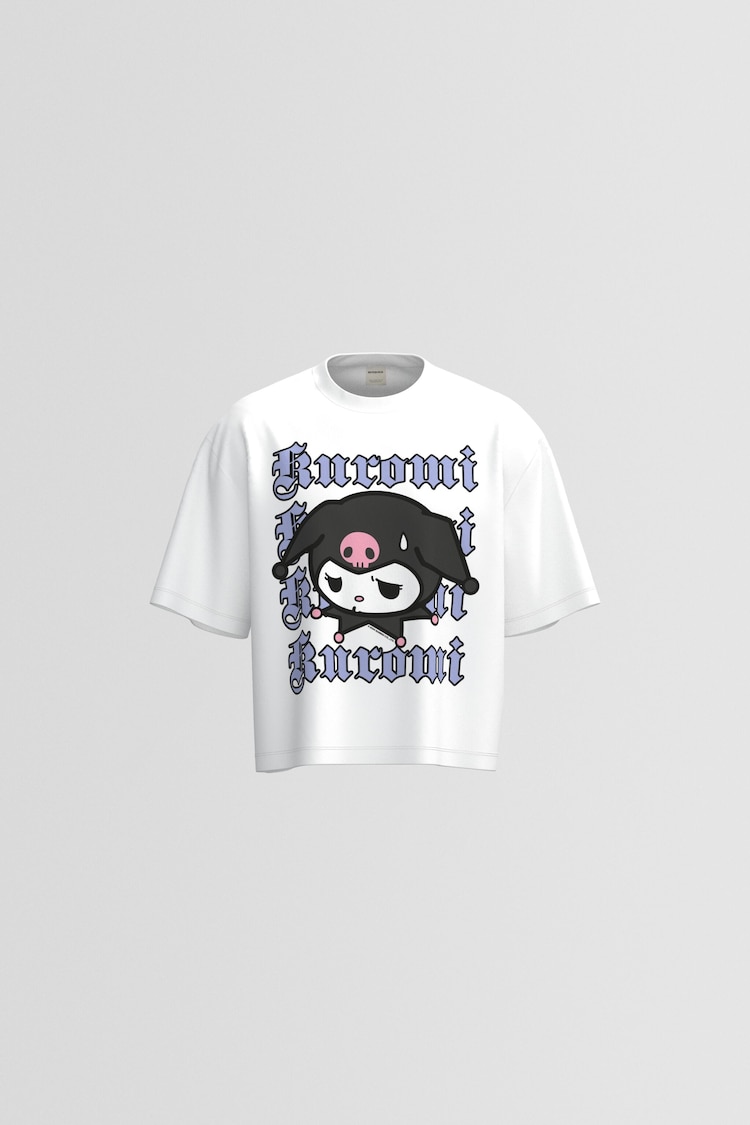 Kuromi boxy-fit short sleeve cropped T-shirt