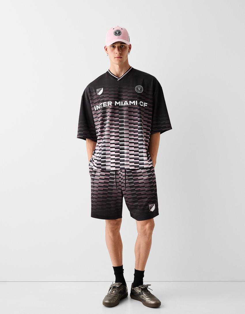 T-shirt Inter Miami CF imprimé mesh-Noir-1