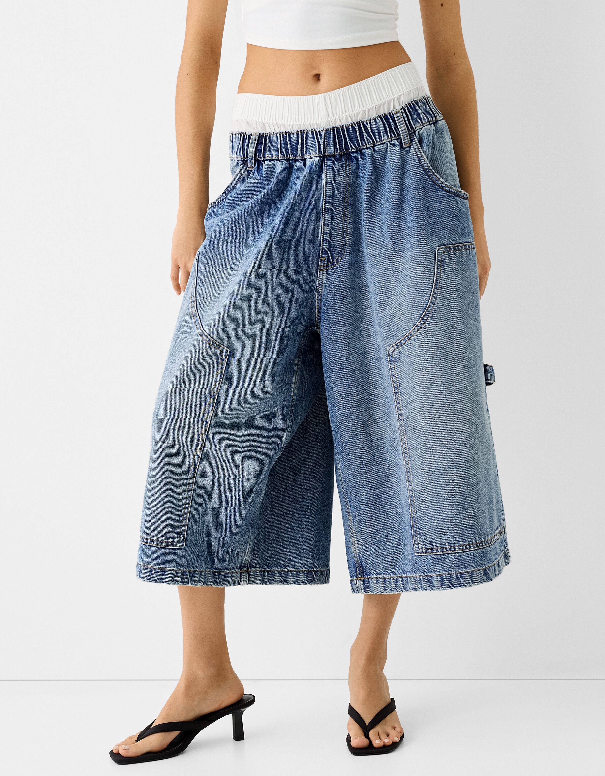 Vaqueros cortos cheap mujer bershka
