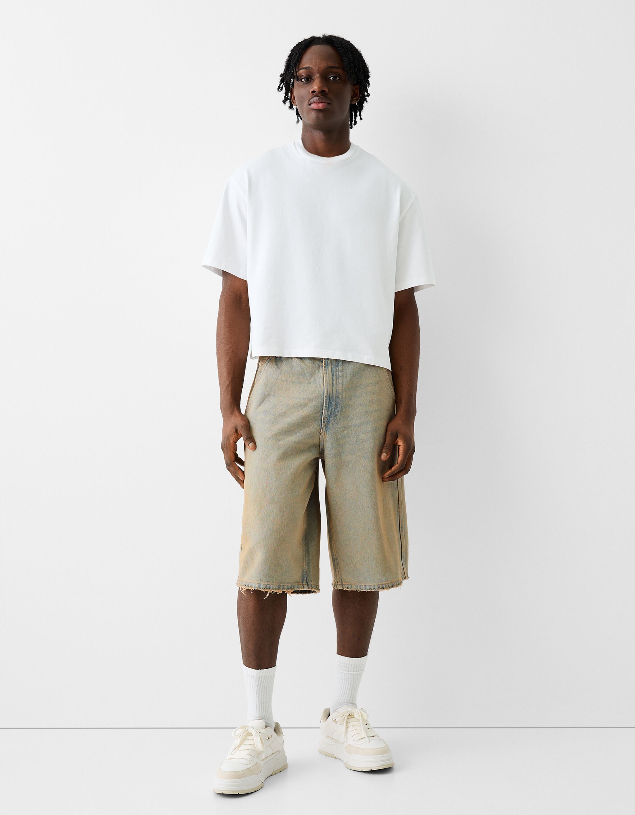 Pantalon corto bershka hombre online