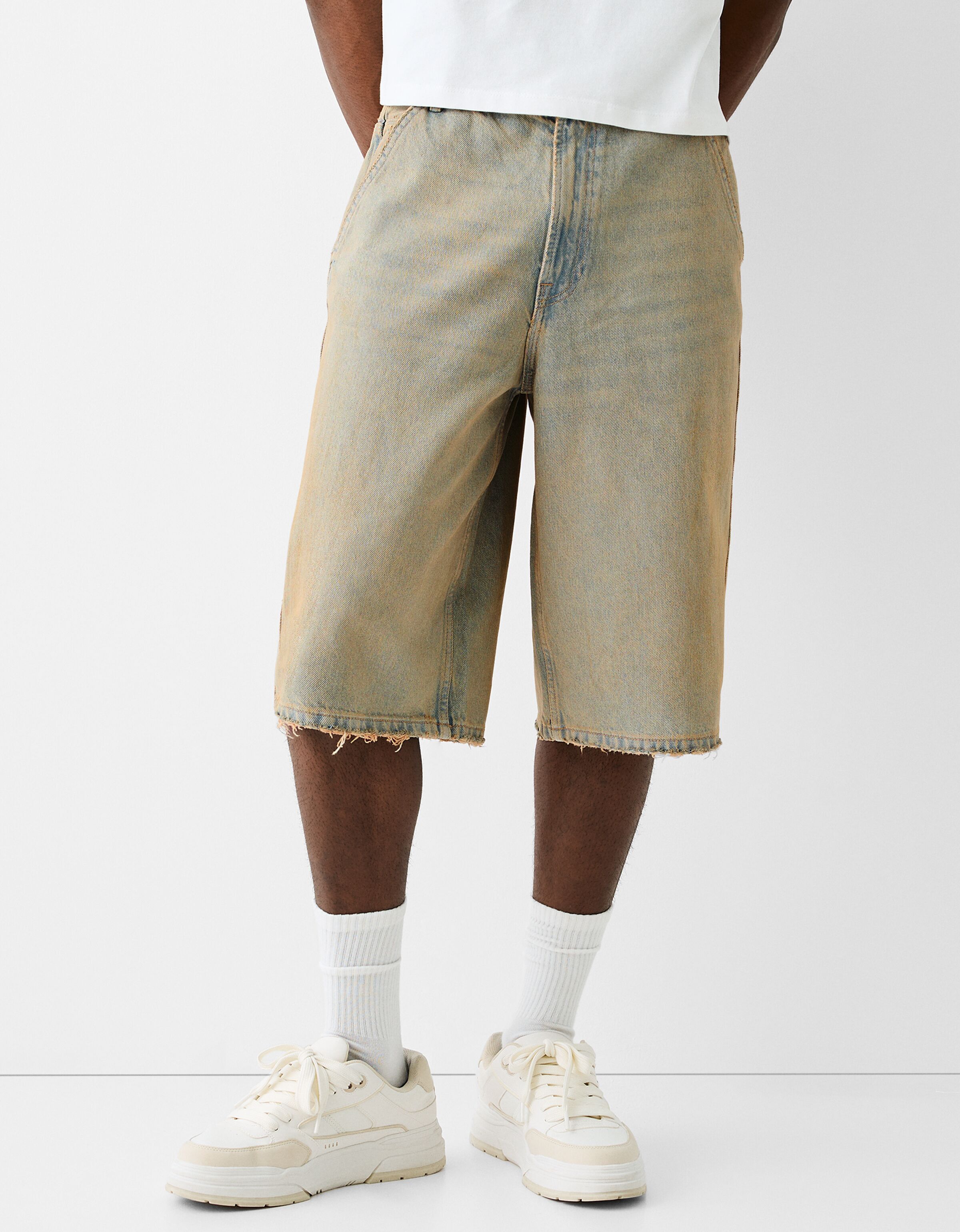 Denim skater Bermuda shorts